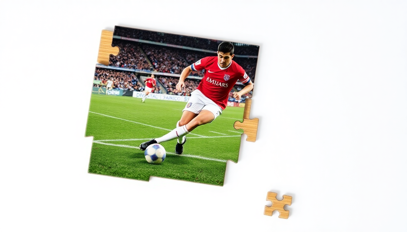 Offrez l'émotion en pièces : puzzle en bois personnalisé, le cadeau foot déco qui célèbre l'âme du fan de football
