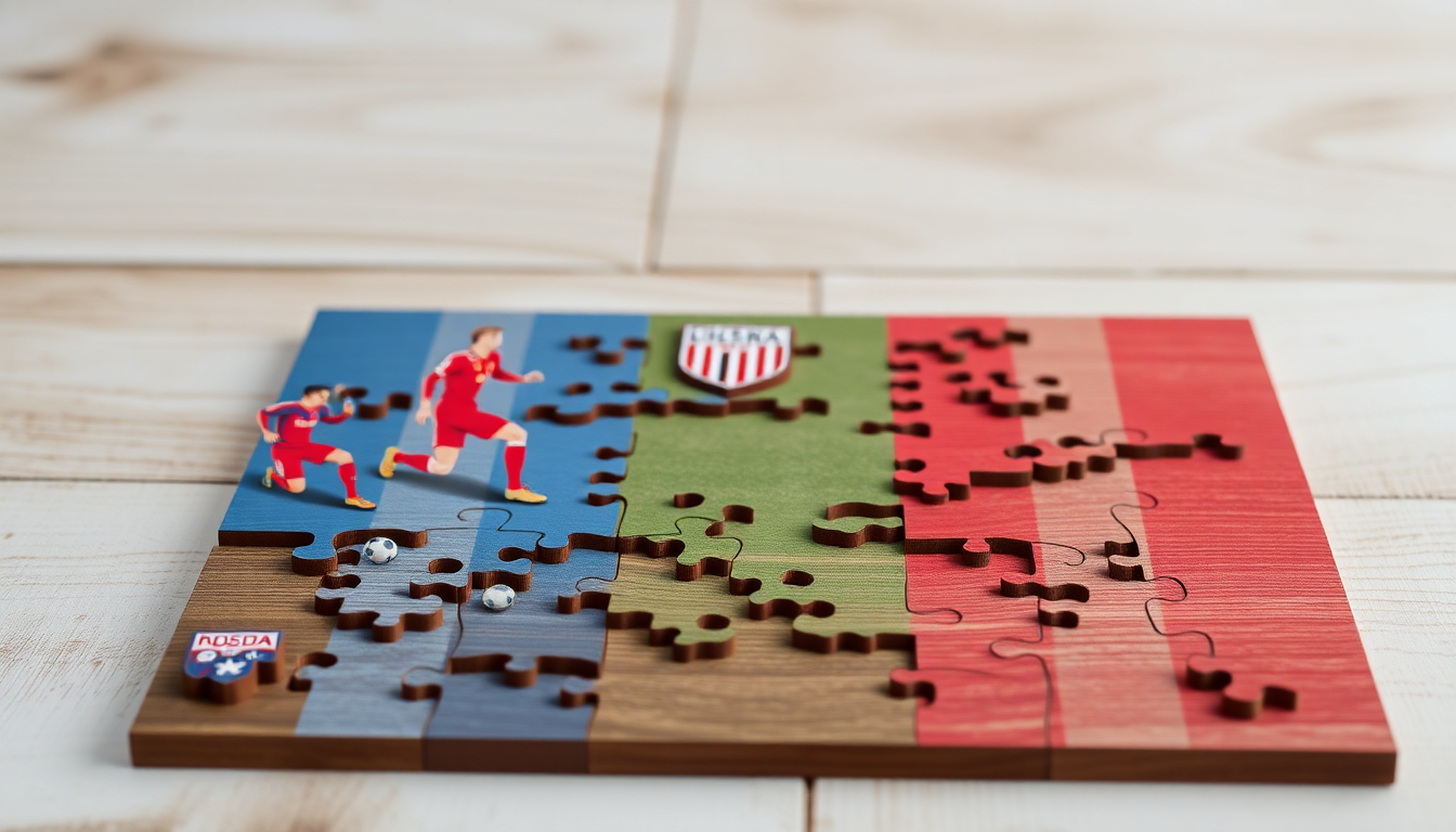Puzzle en bois personnalisé aux couleurs de votre club : le cadeau foot déco qui ravive la fierté du fan de football