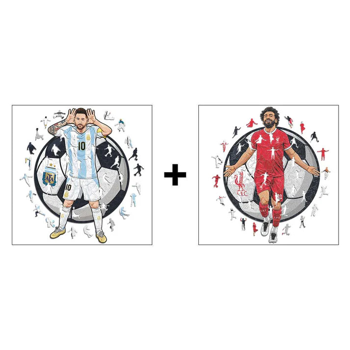 2 Puzzle giocatori di calcio a scelta