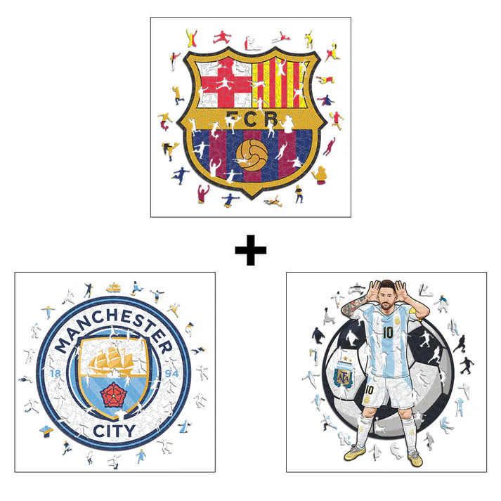 3 Football Team Puzzles of Your Choice