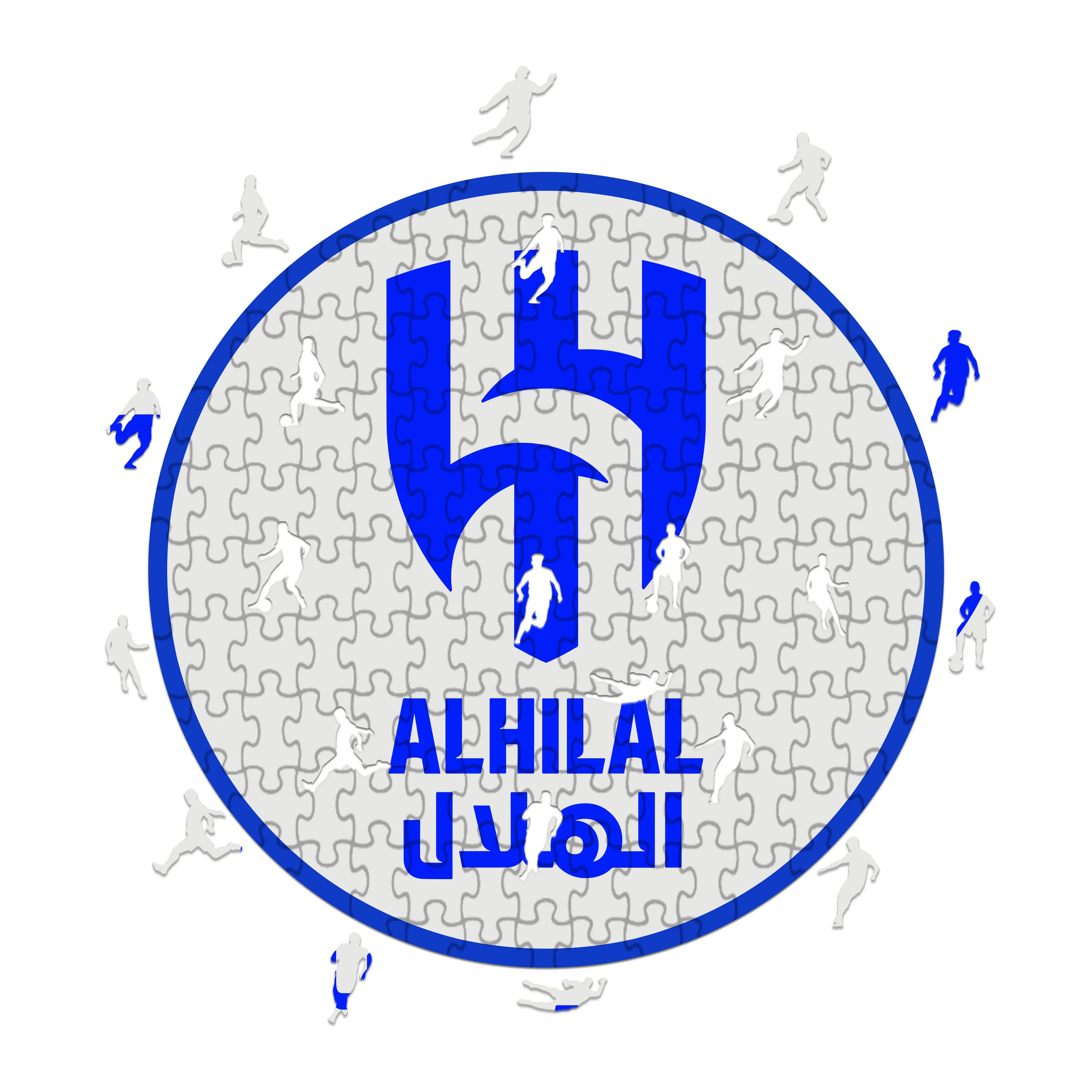 Logo de Al-Hilal FC - Rompecabezas de Madera
