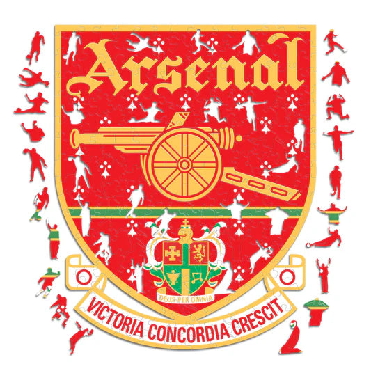 Arsenal FC Retro-Logo - Holzpuzzle