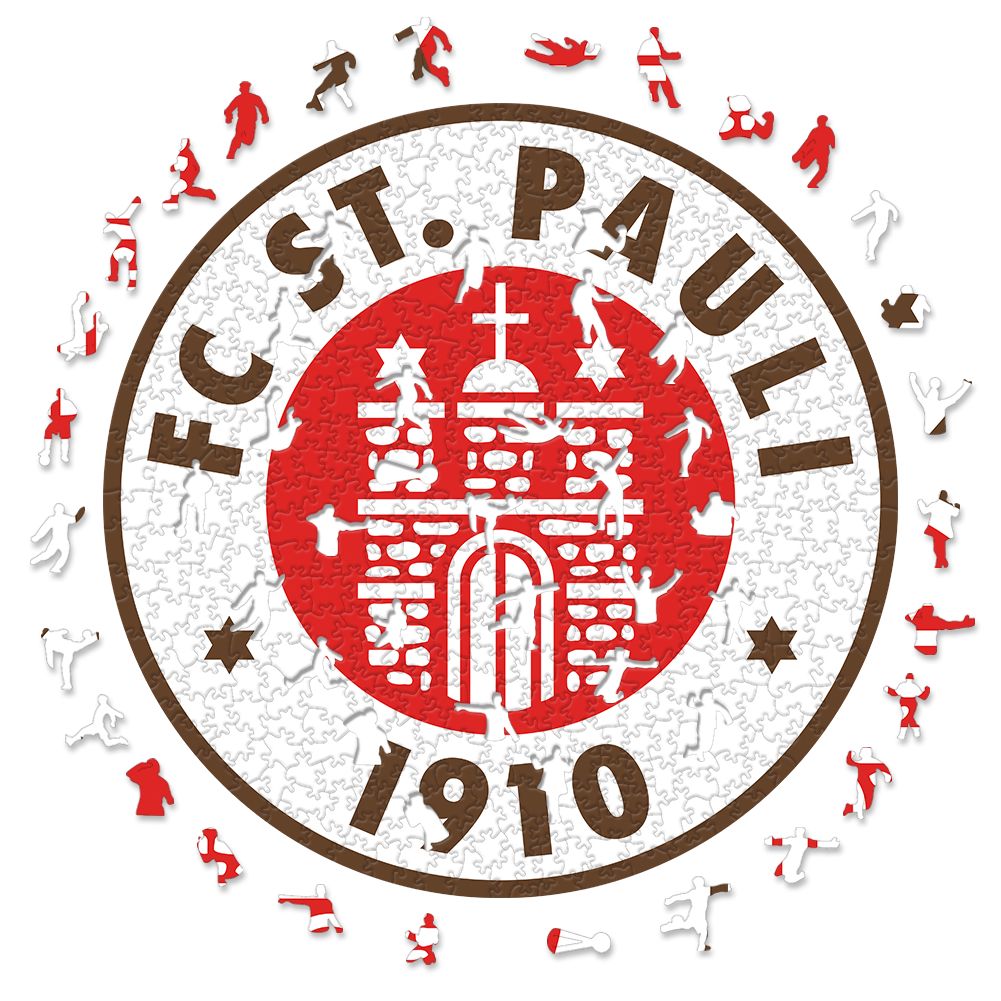 Sankt Pauli Logo - Wooden Puzzle