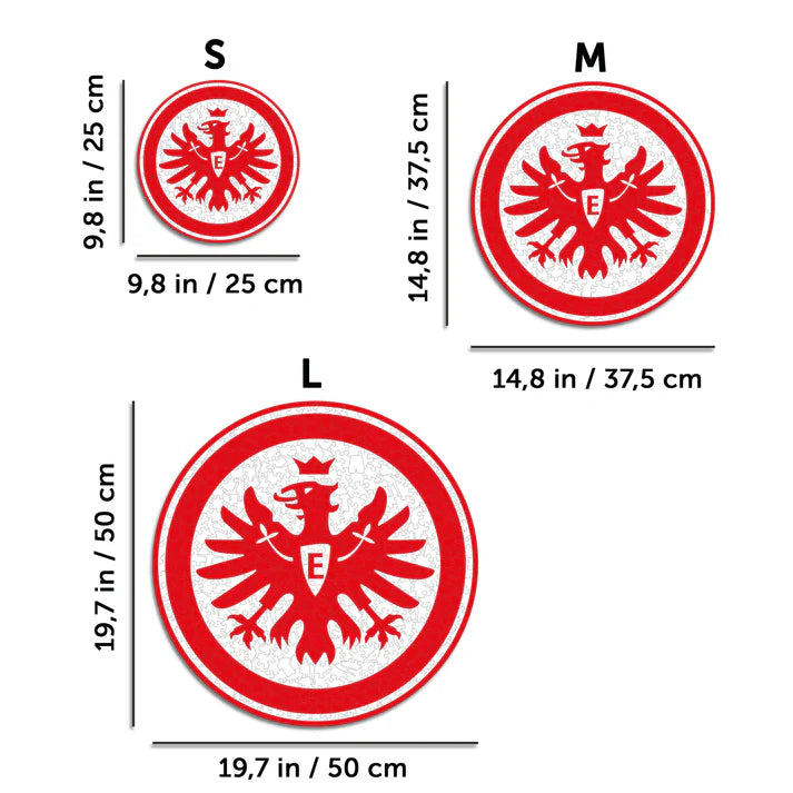 Eintracht Frankfurt Logo - Wooden Puzzle