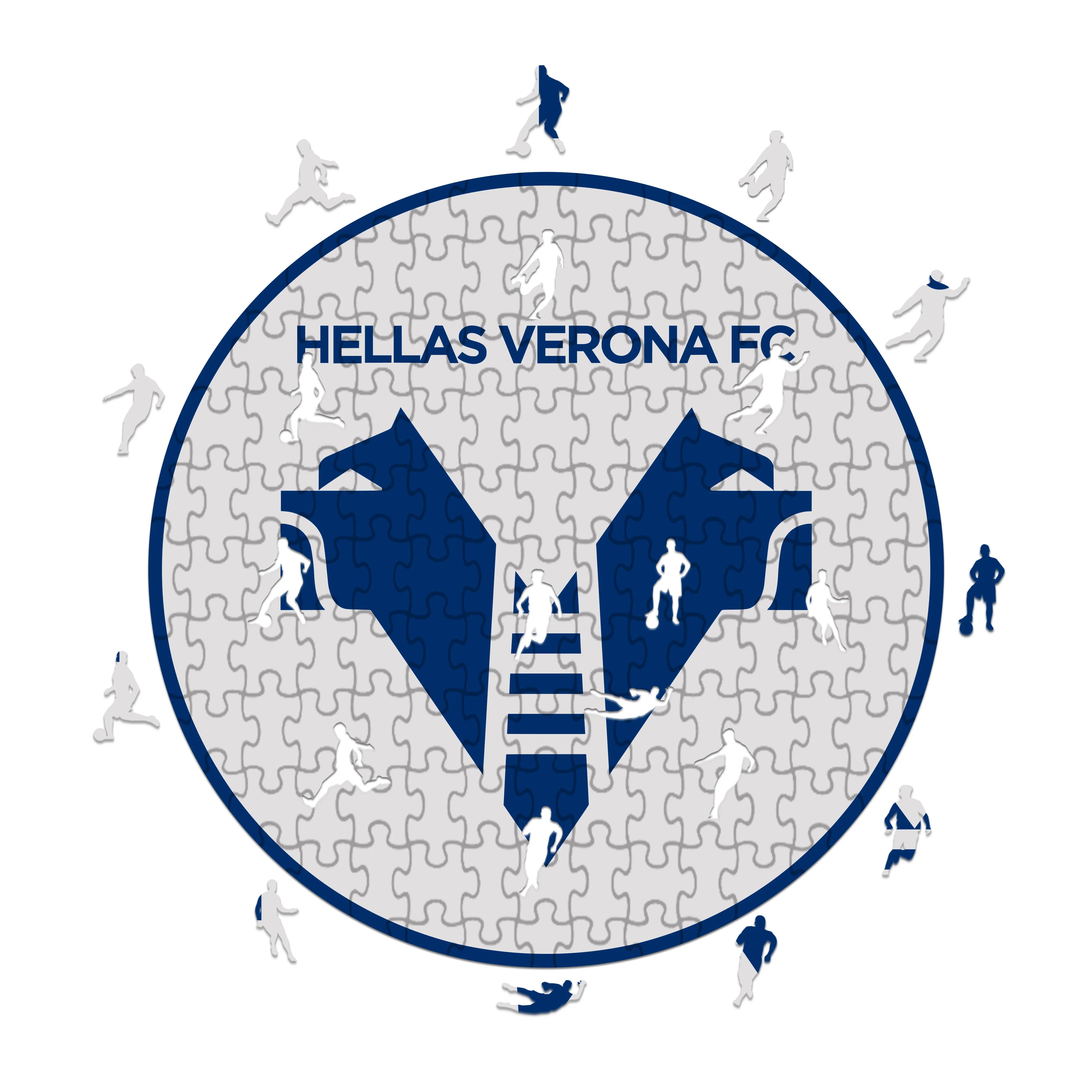 Hellas Verona Logo - Holzpuzzle