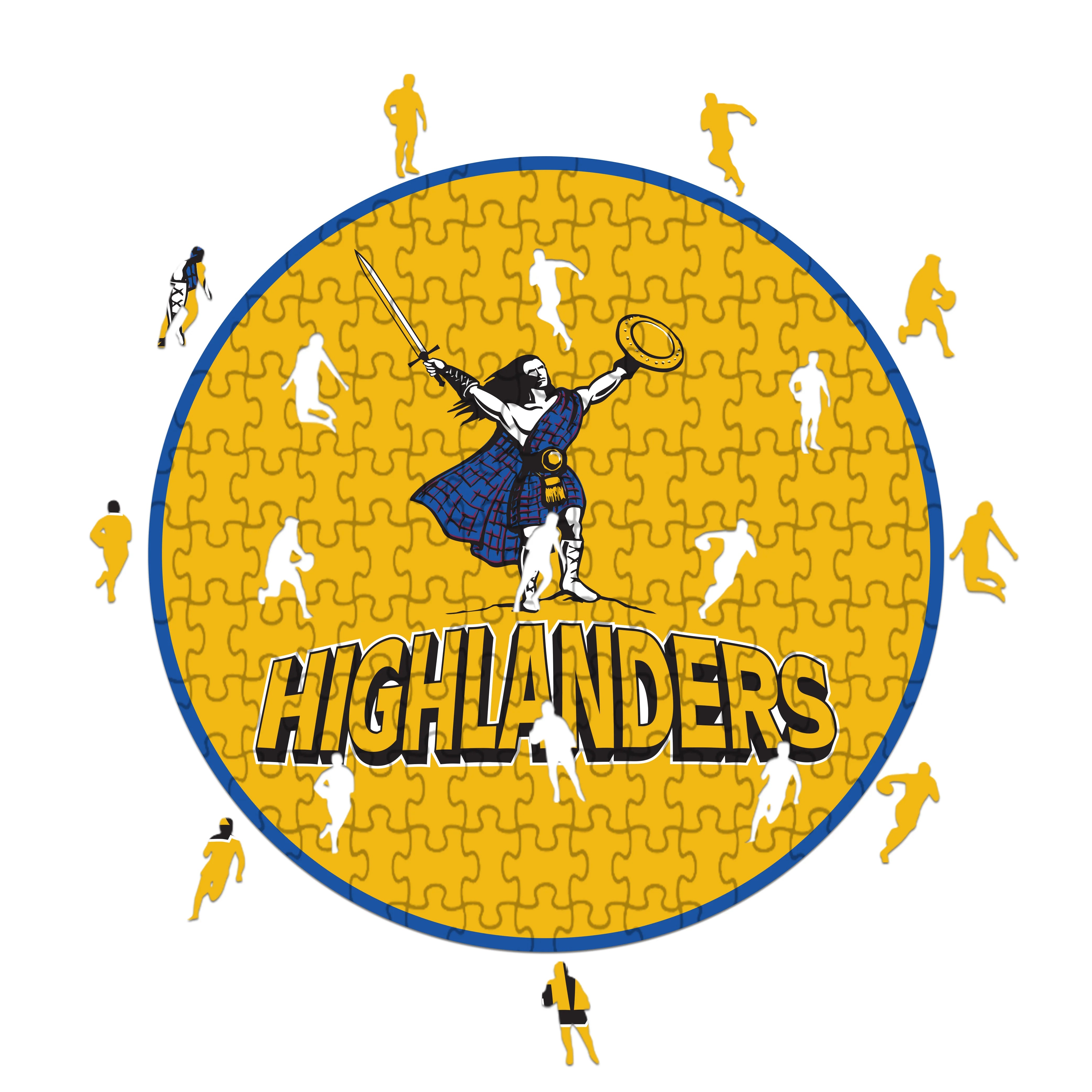 Highlanders Logo - Wooden Puzzle