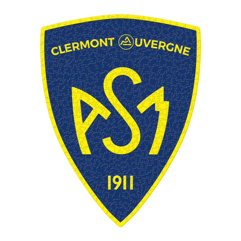 Logotipo de Clermont: rompecabezas de madera