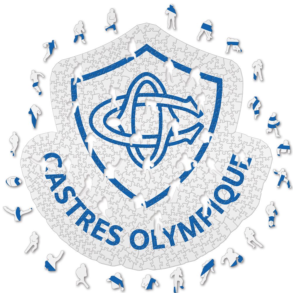 Logotipo de Castres - Rompecabezas de madera
