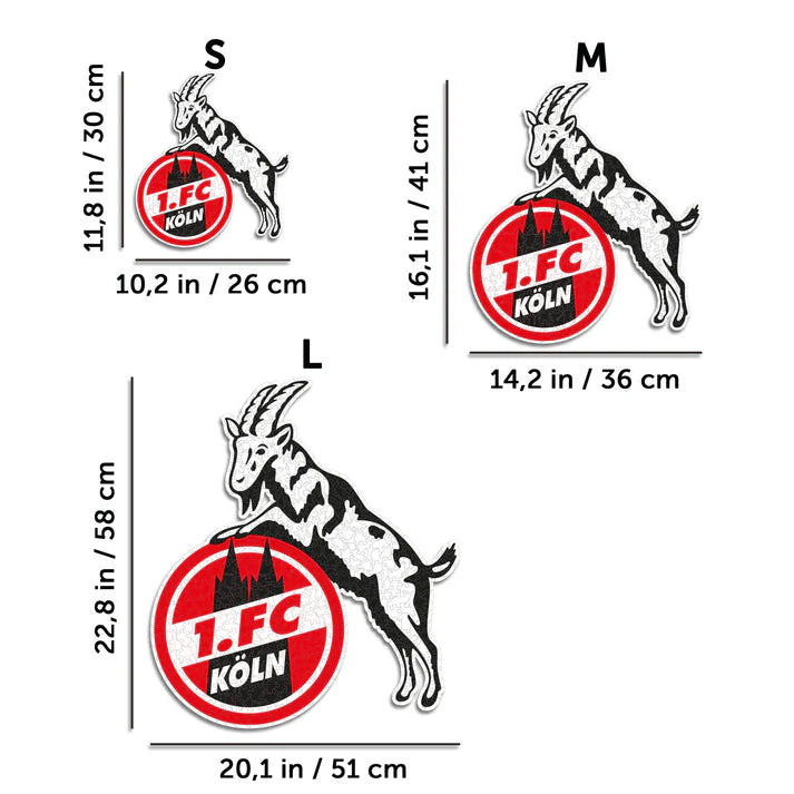 FC Köln Logo - Wooden Puzzle