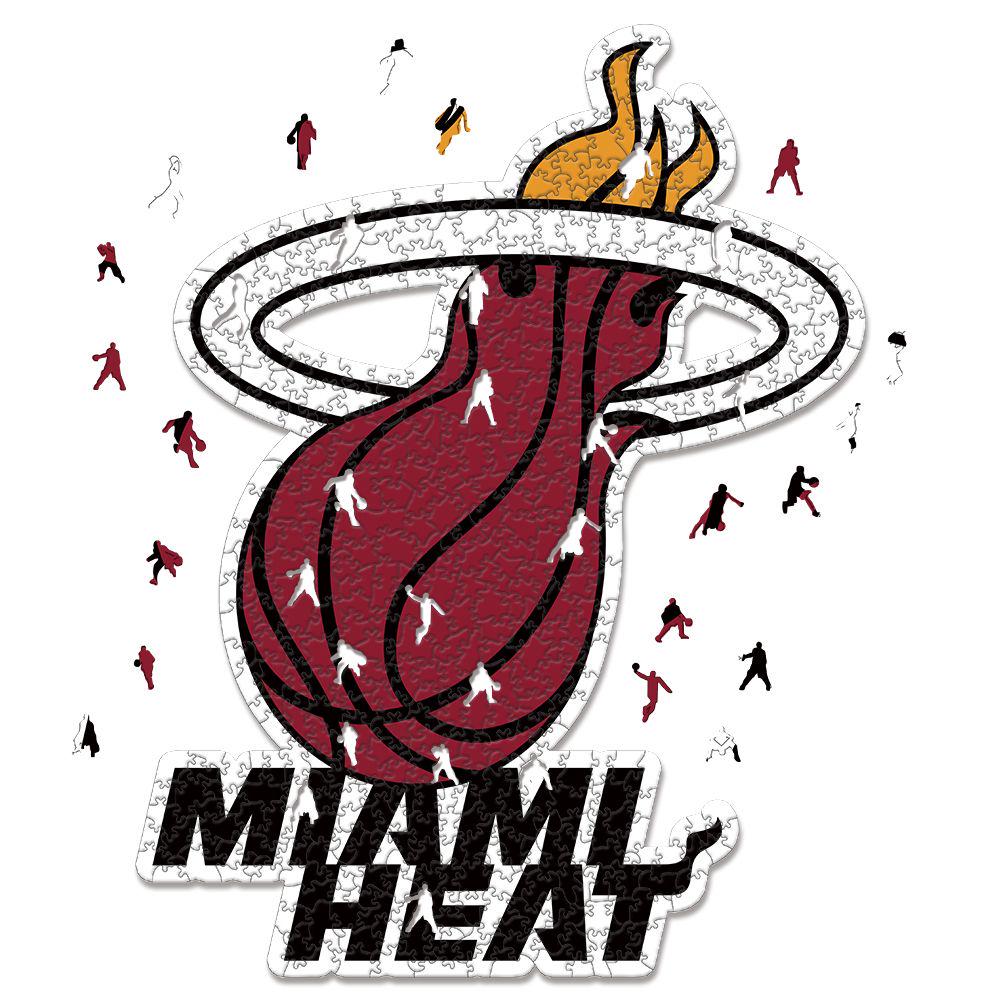 Miami Heat Logo - Holzpuzzle