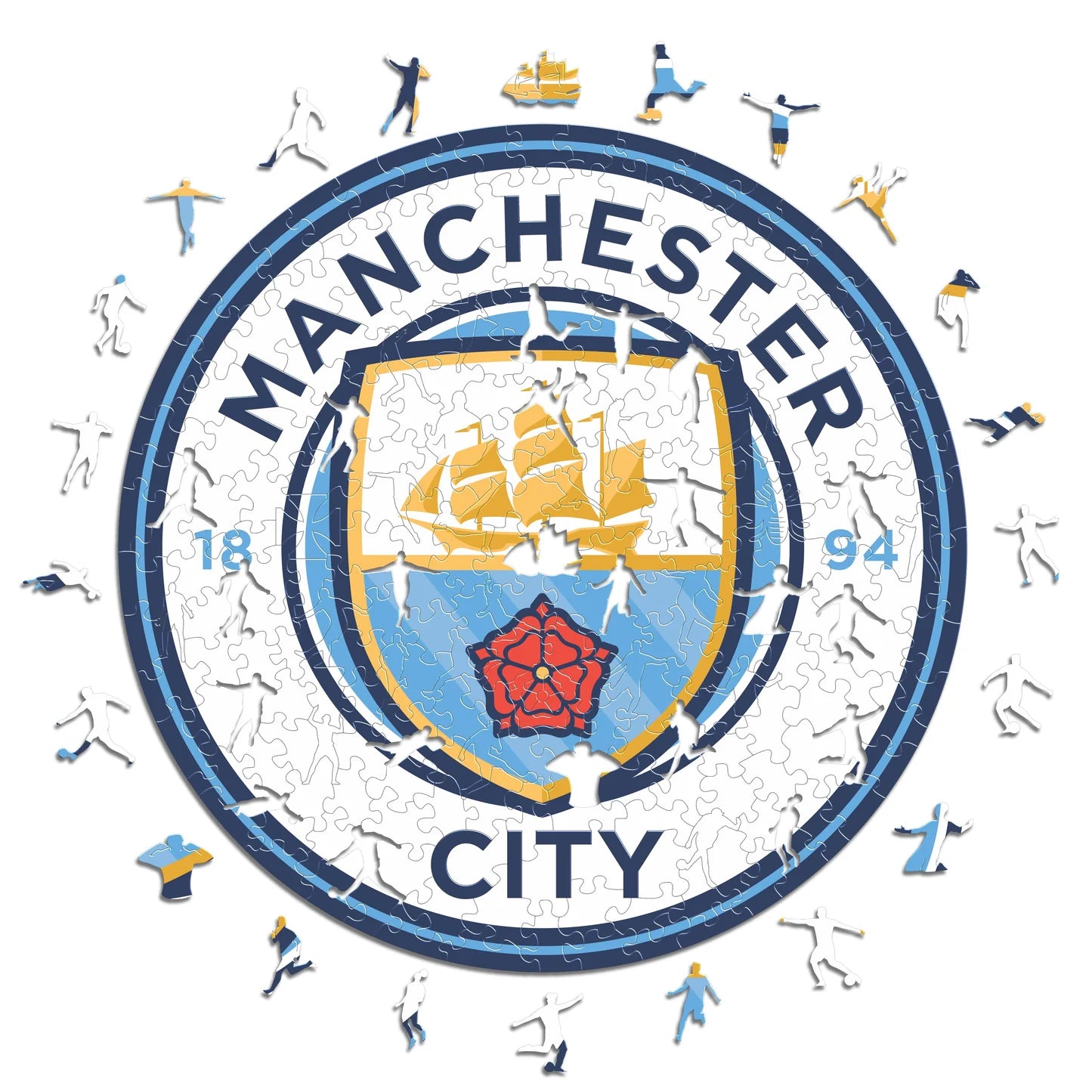 Manchester City Logo - Holzpuzzle