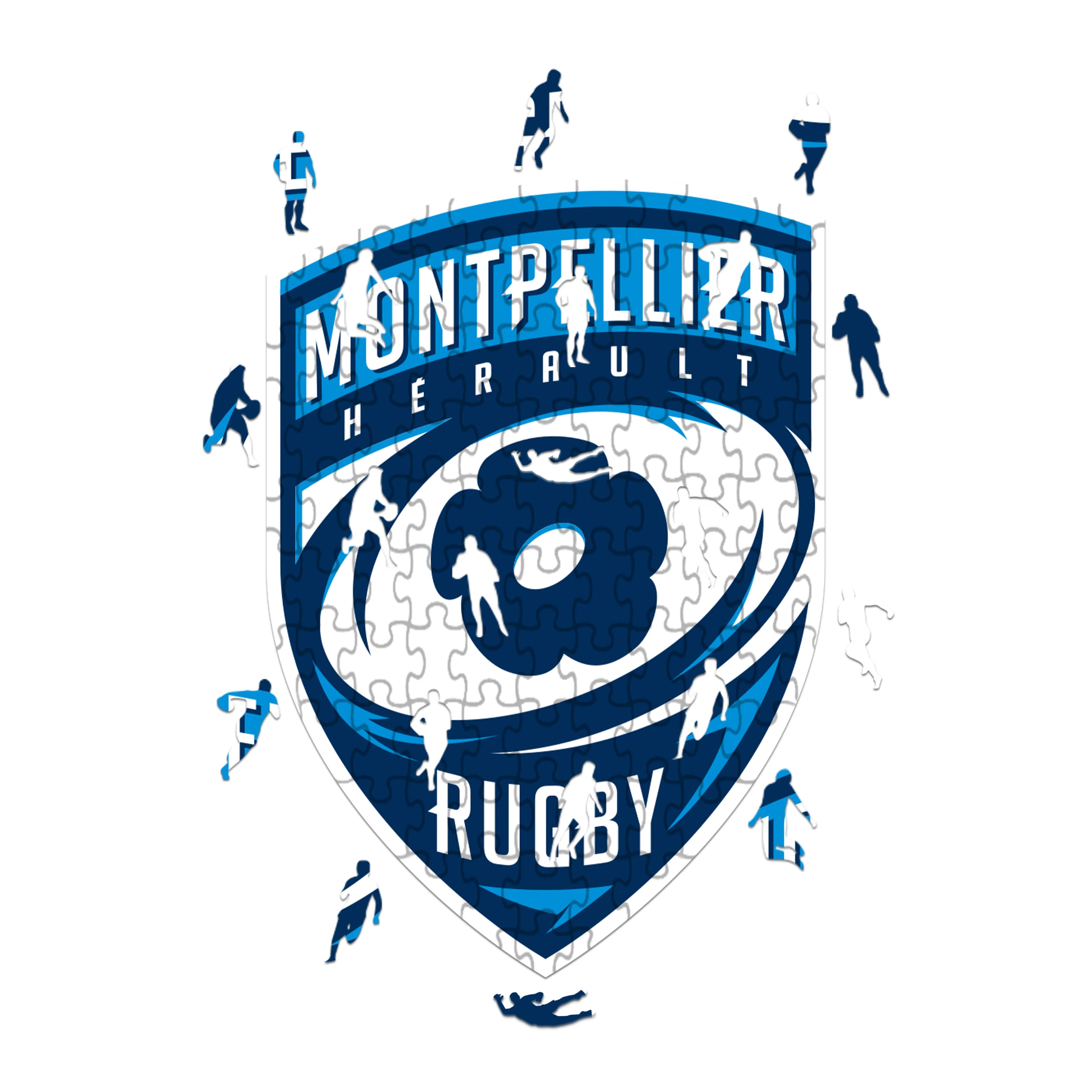 Montpellier Hérault Rugby Logo - Wooden Puzzle
