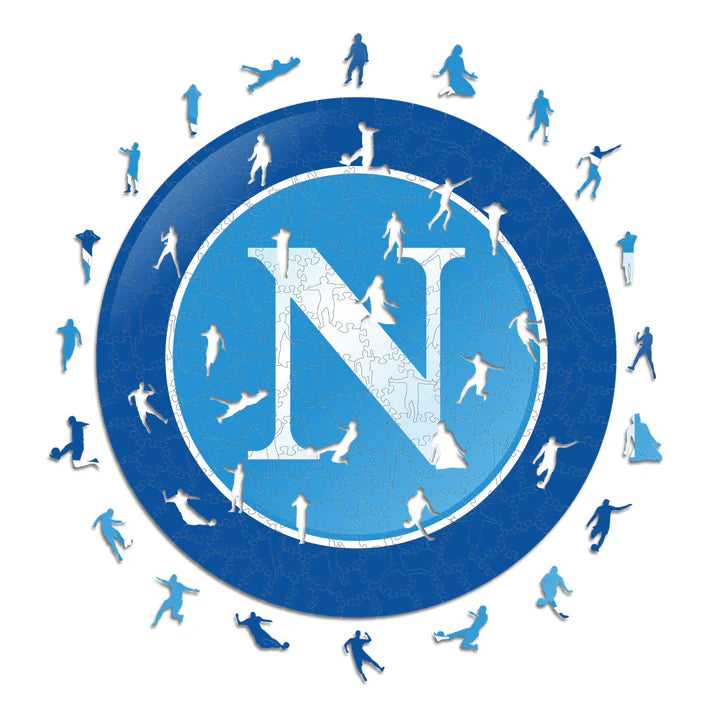 Logo SSC Napoli - Puzzle in Legno