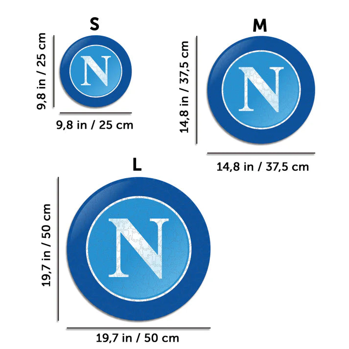 Logo SSC Napoli - Puzzle in Legno