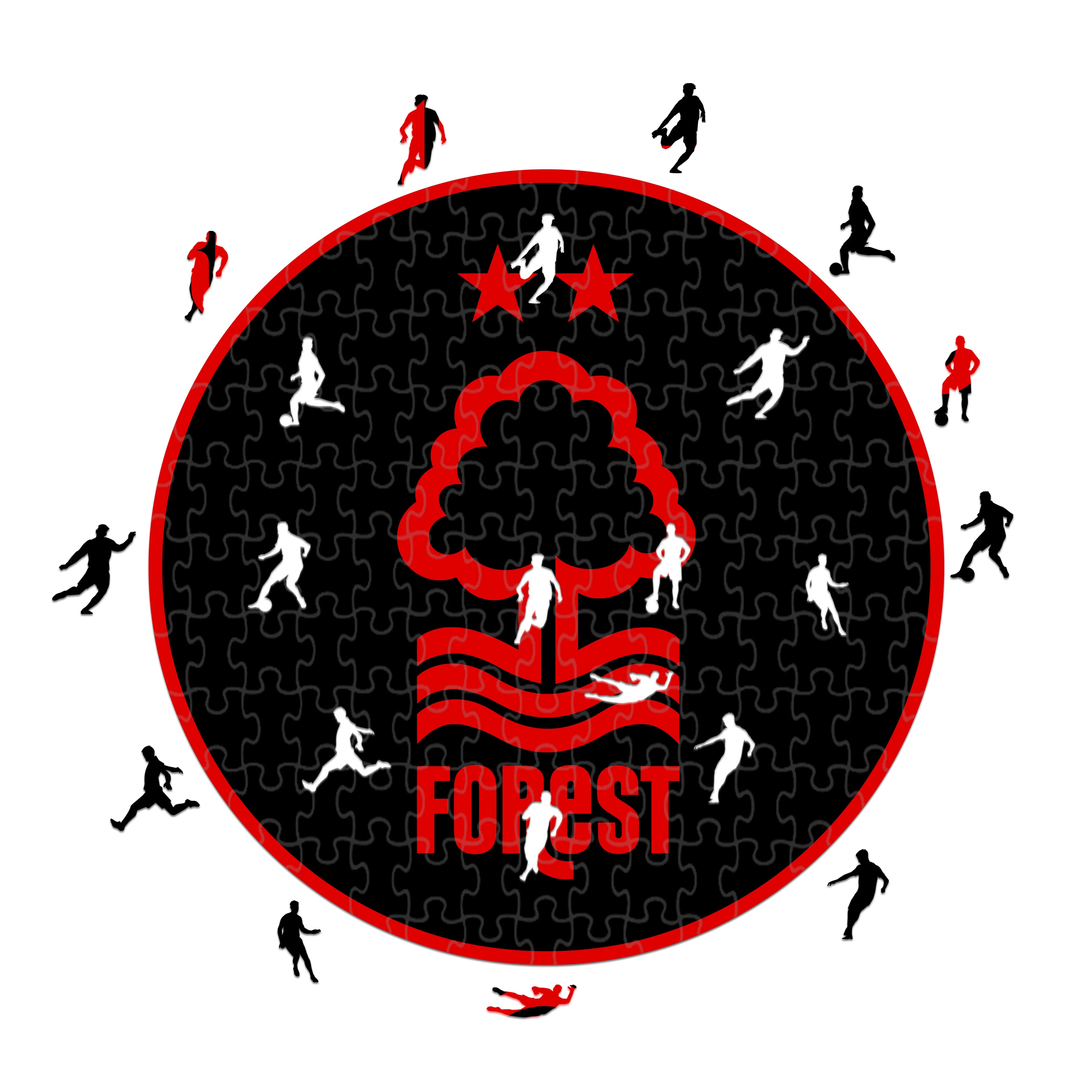Nottingham Forest Logo - Holzpuzzle