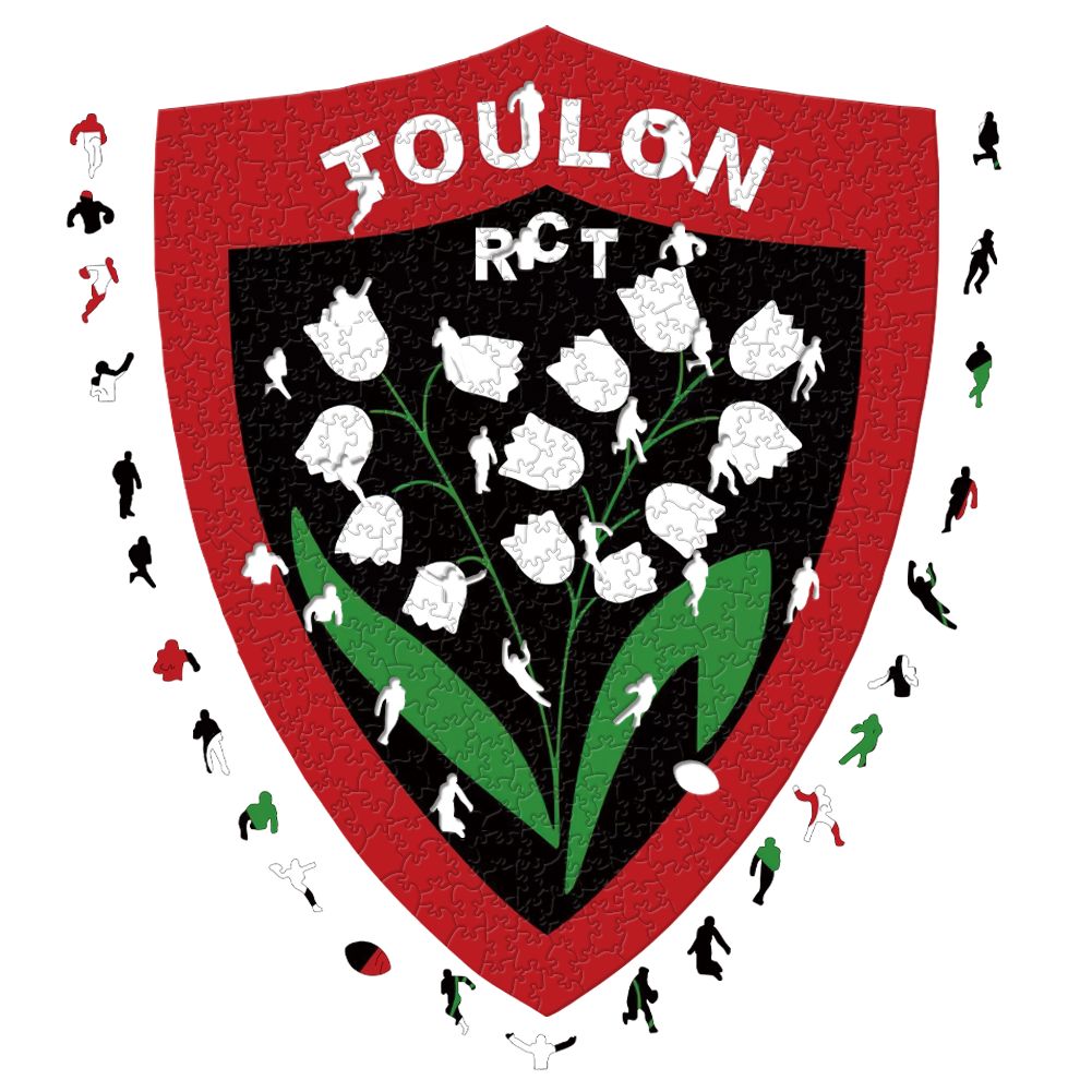 Logotipo de Toulon - Rompecabezas de madera