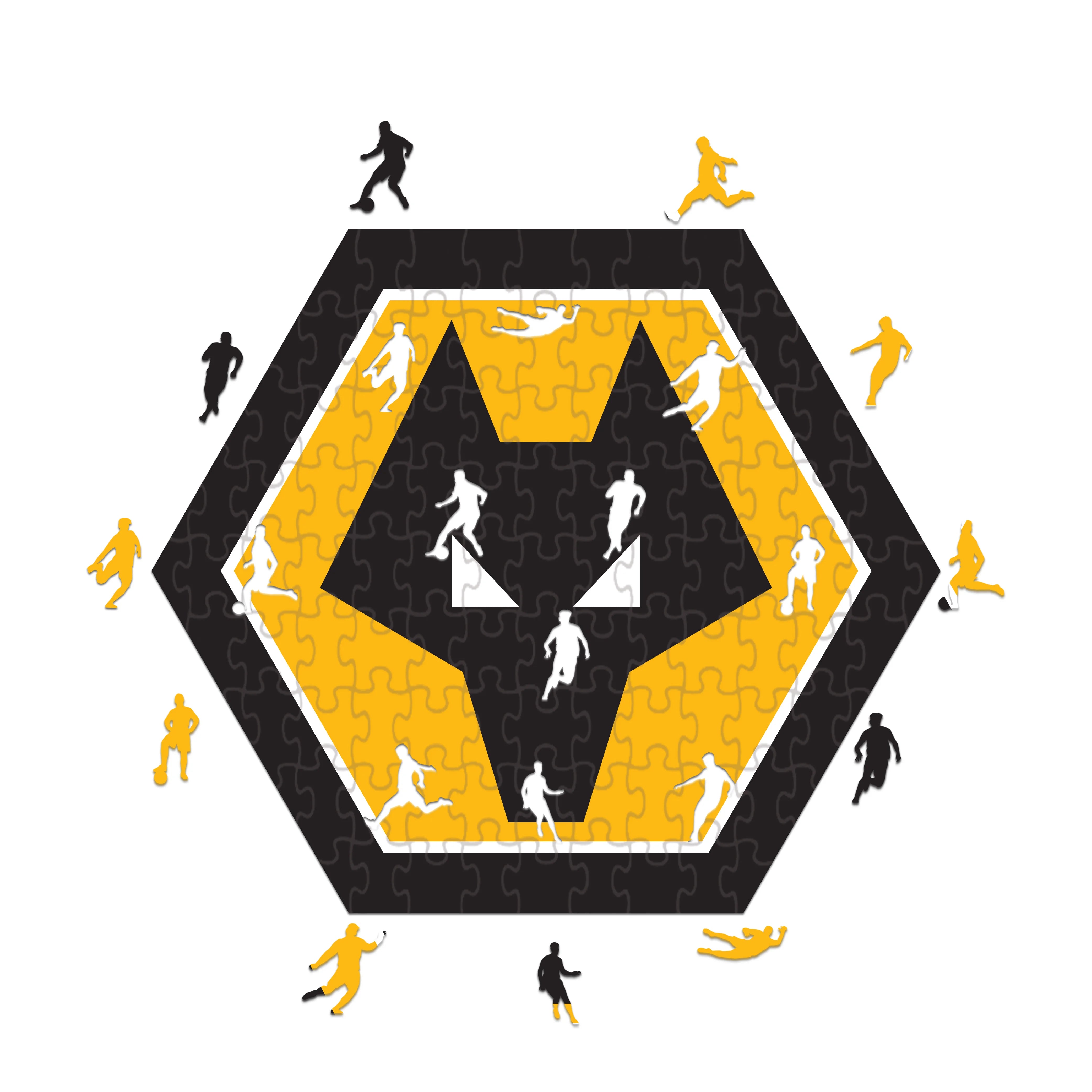 Wolverhampton Wanderers Logo - Holzpuzzle