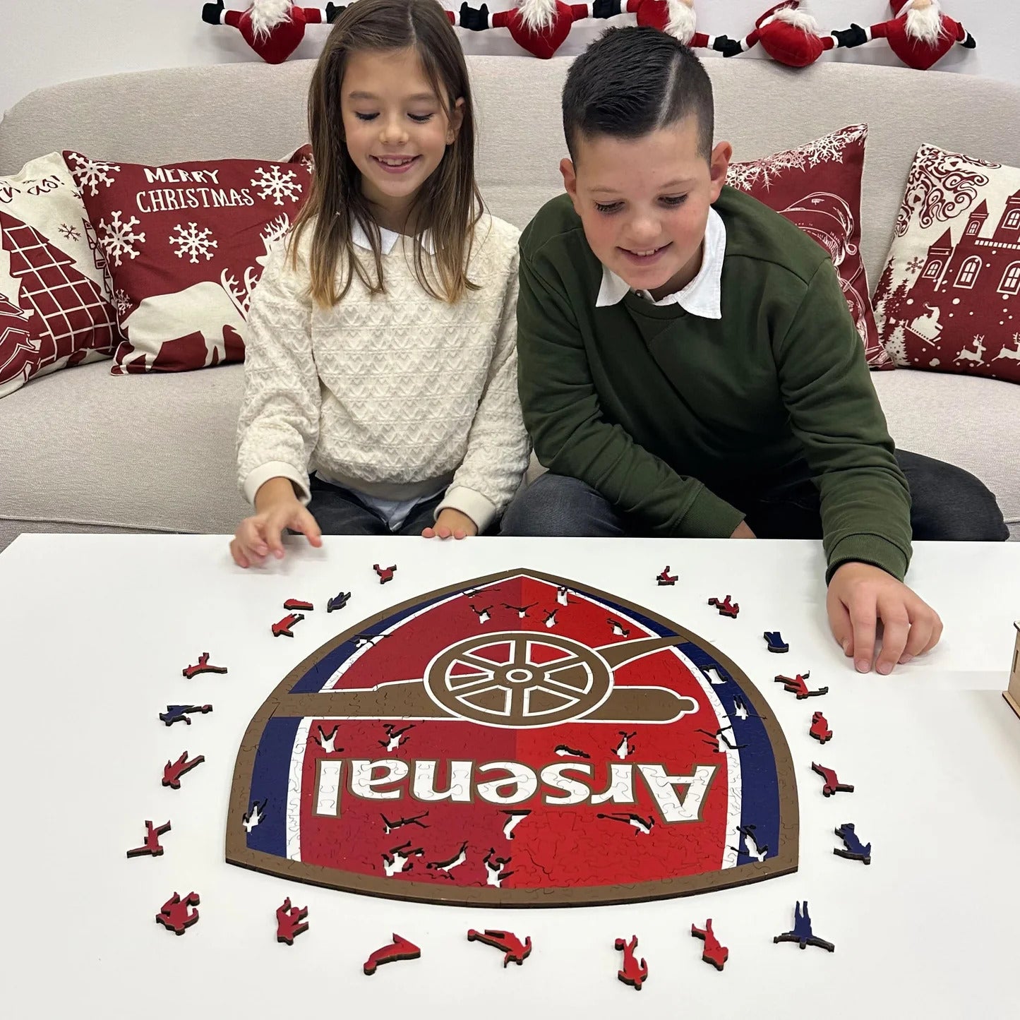 Arsenal FC Logo - Holzpuzzle