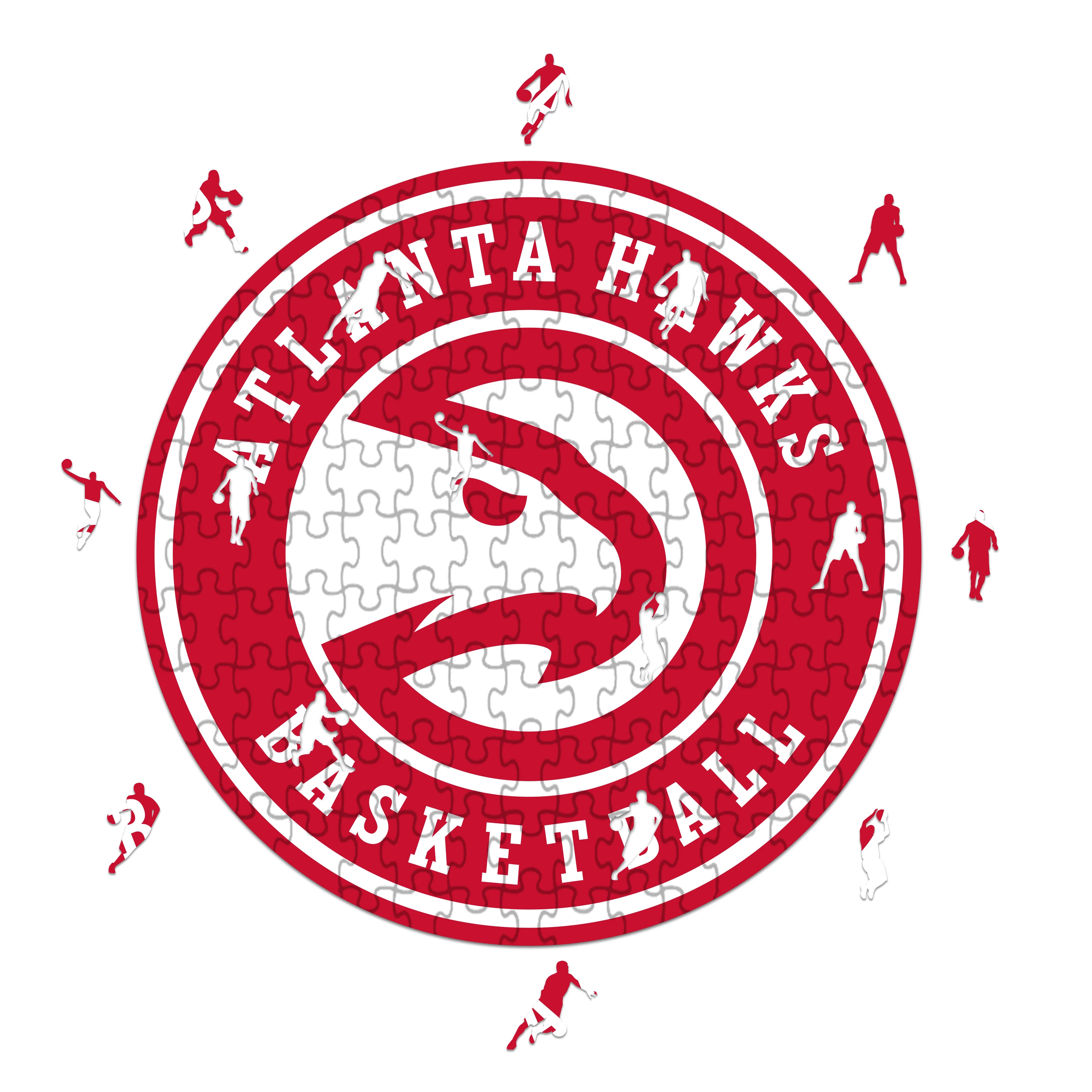 Atlanta Hawks Logo - Holzpuzzle