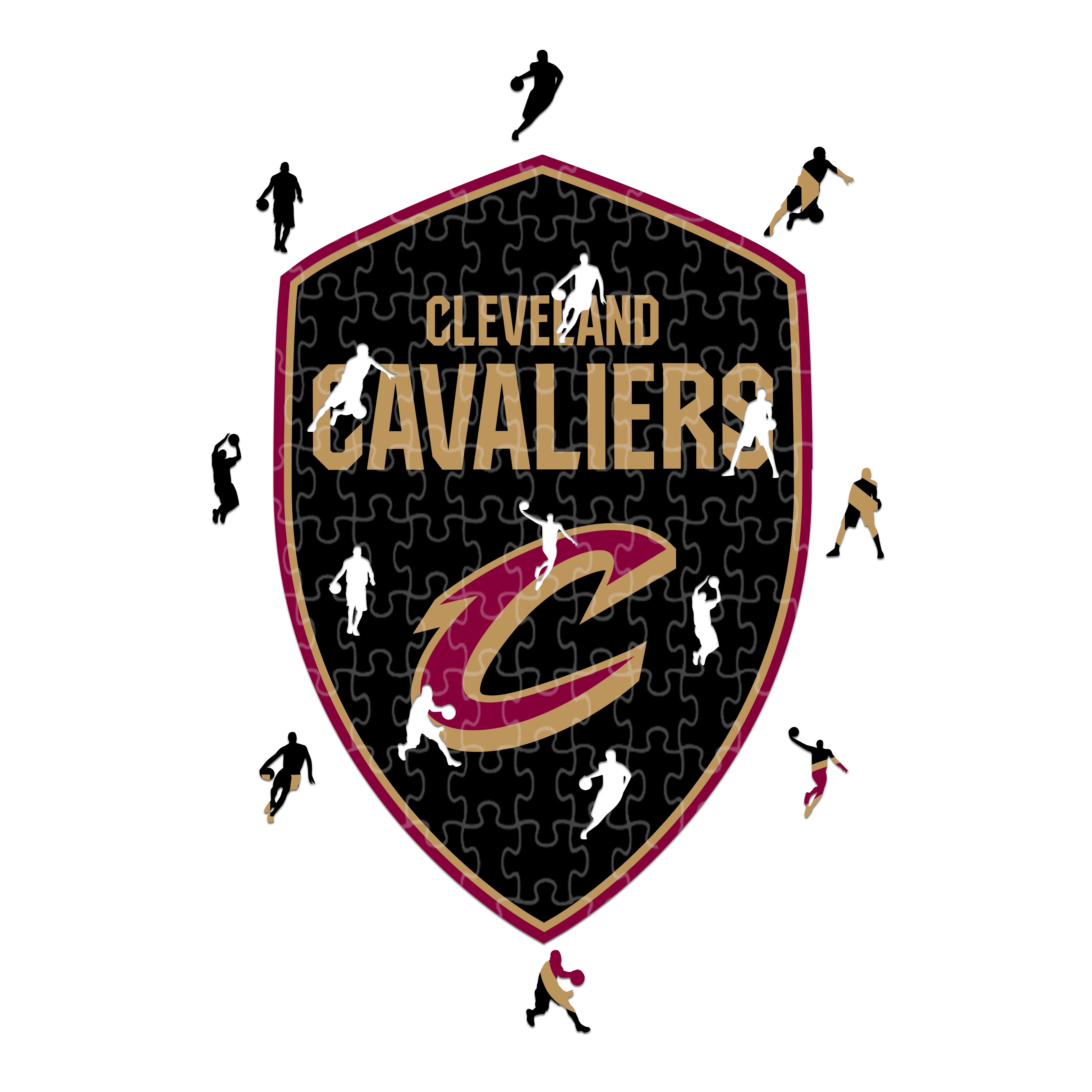 Cleveland Cavaliers Logo - Holzpuzzle