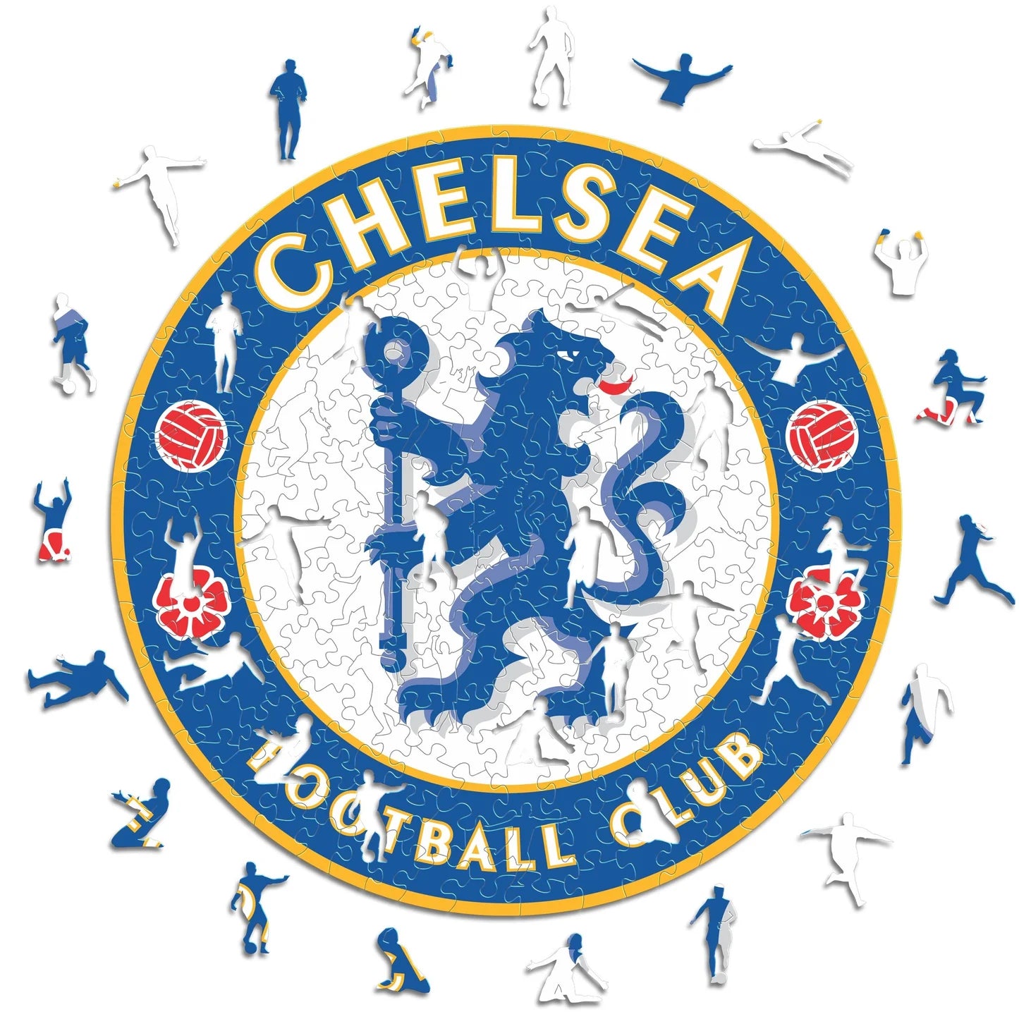 Chelsea FC Logo - Holzpuzzle