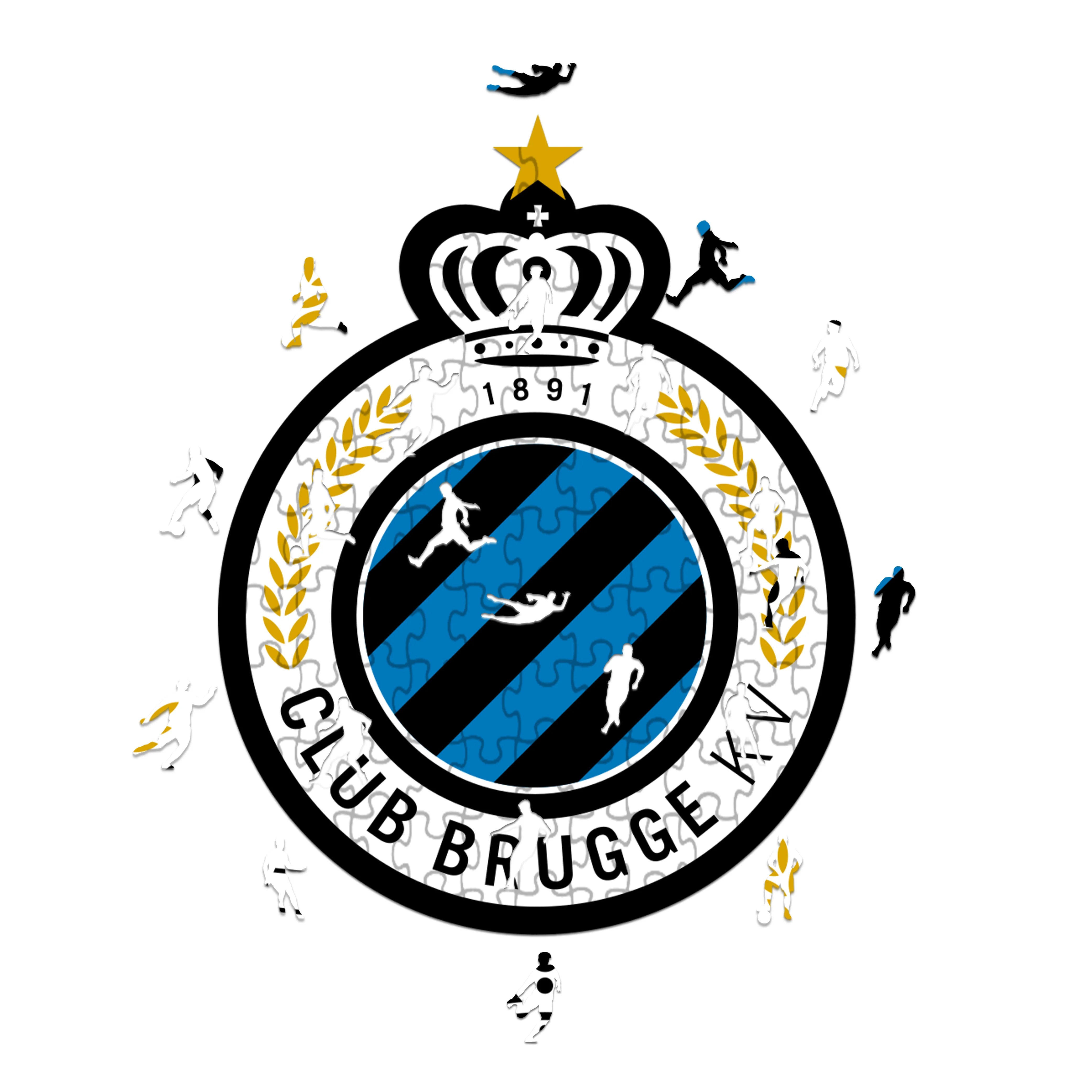 Logo del Club Brujas KV - Rompecabezas de Madera