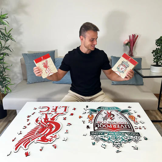 Liverpool FC Vogel-Logo - Holzpuzzle