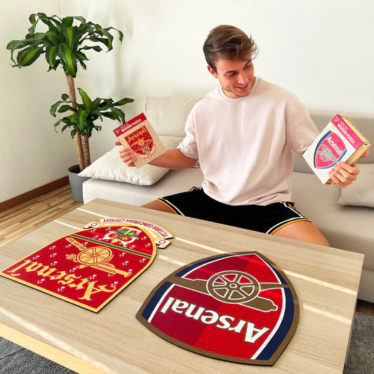 Arsenal FC Retro-Logo - Holzpuzzle