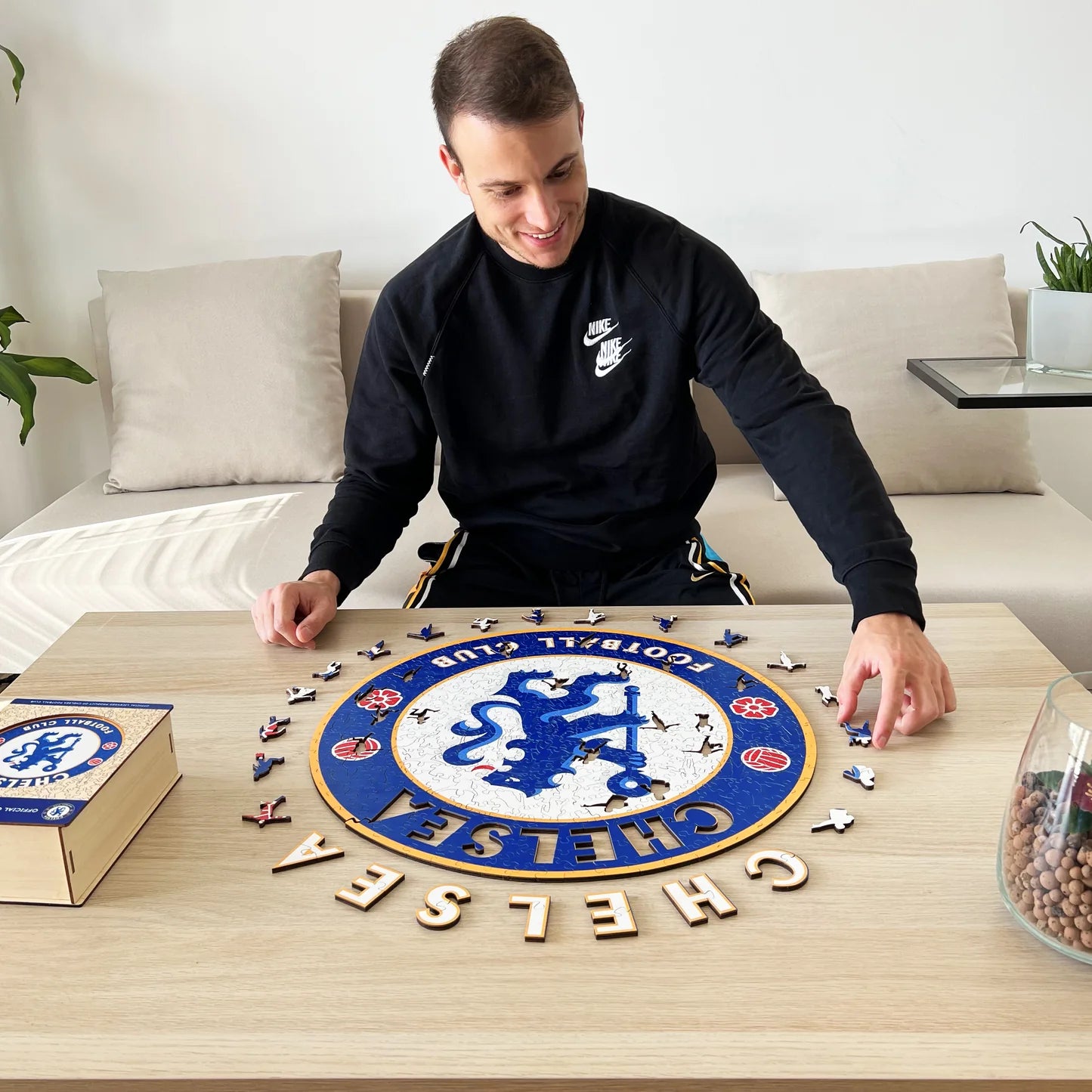 Chelsea FC Logo - Holzpuzzle