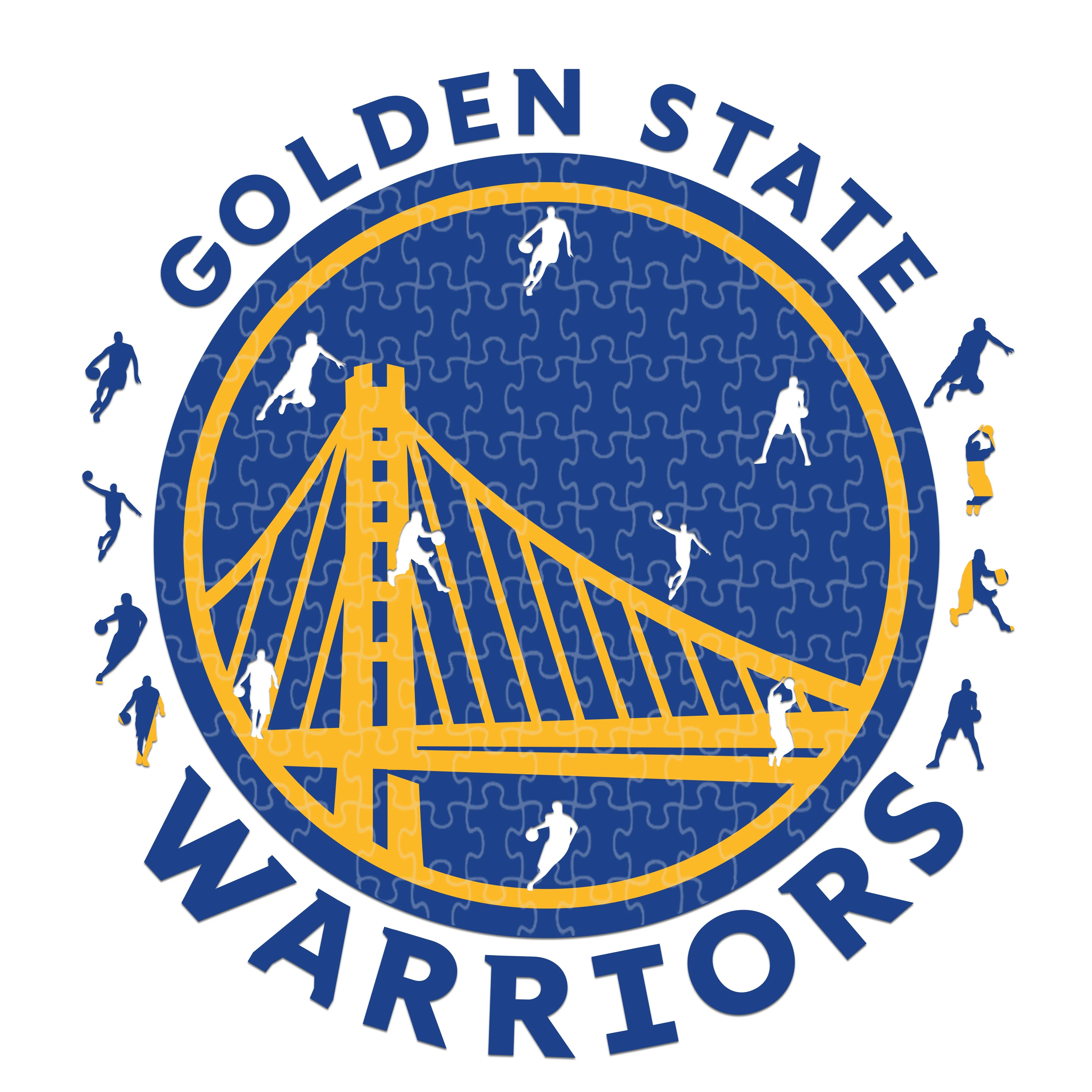 Golden State Warriors Logo - Holzpuzzle