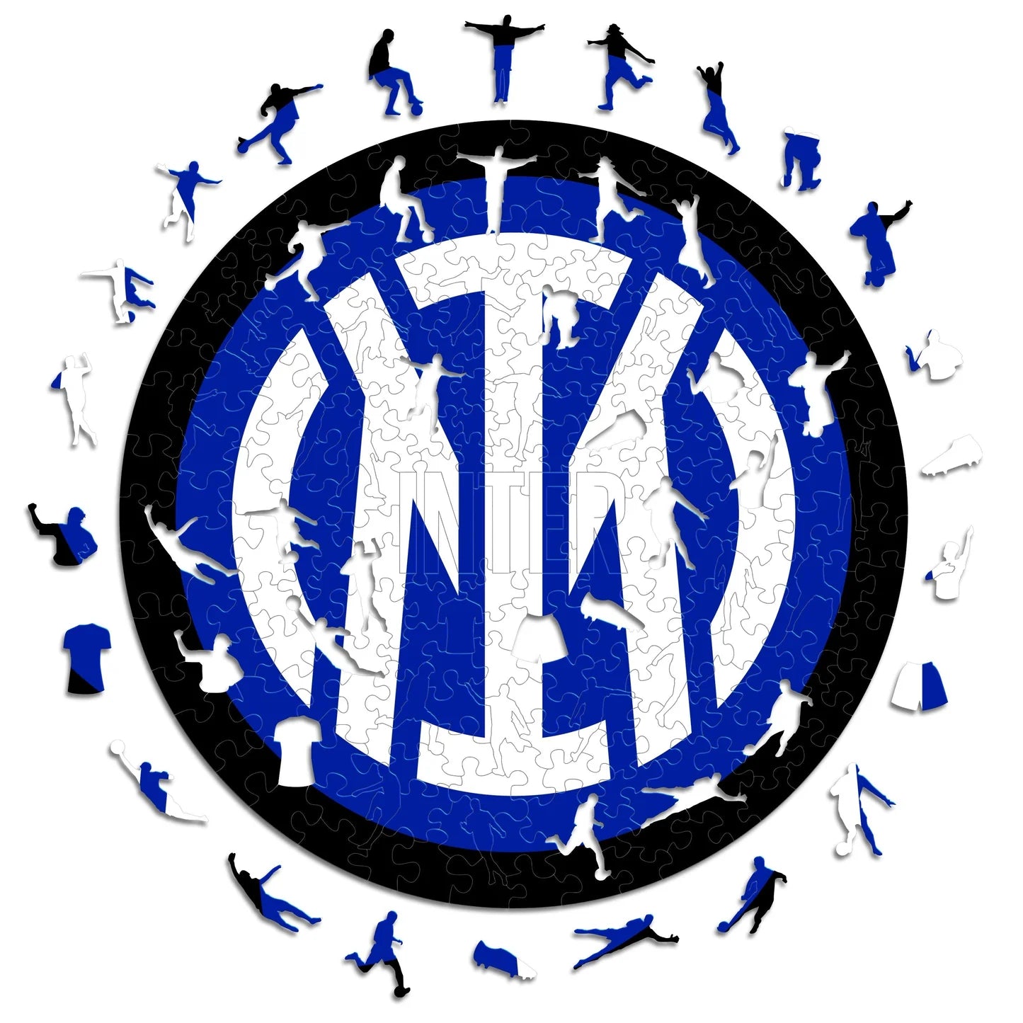 Inter Logo - Rompecabezas de Madera