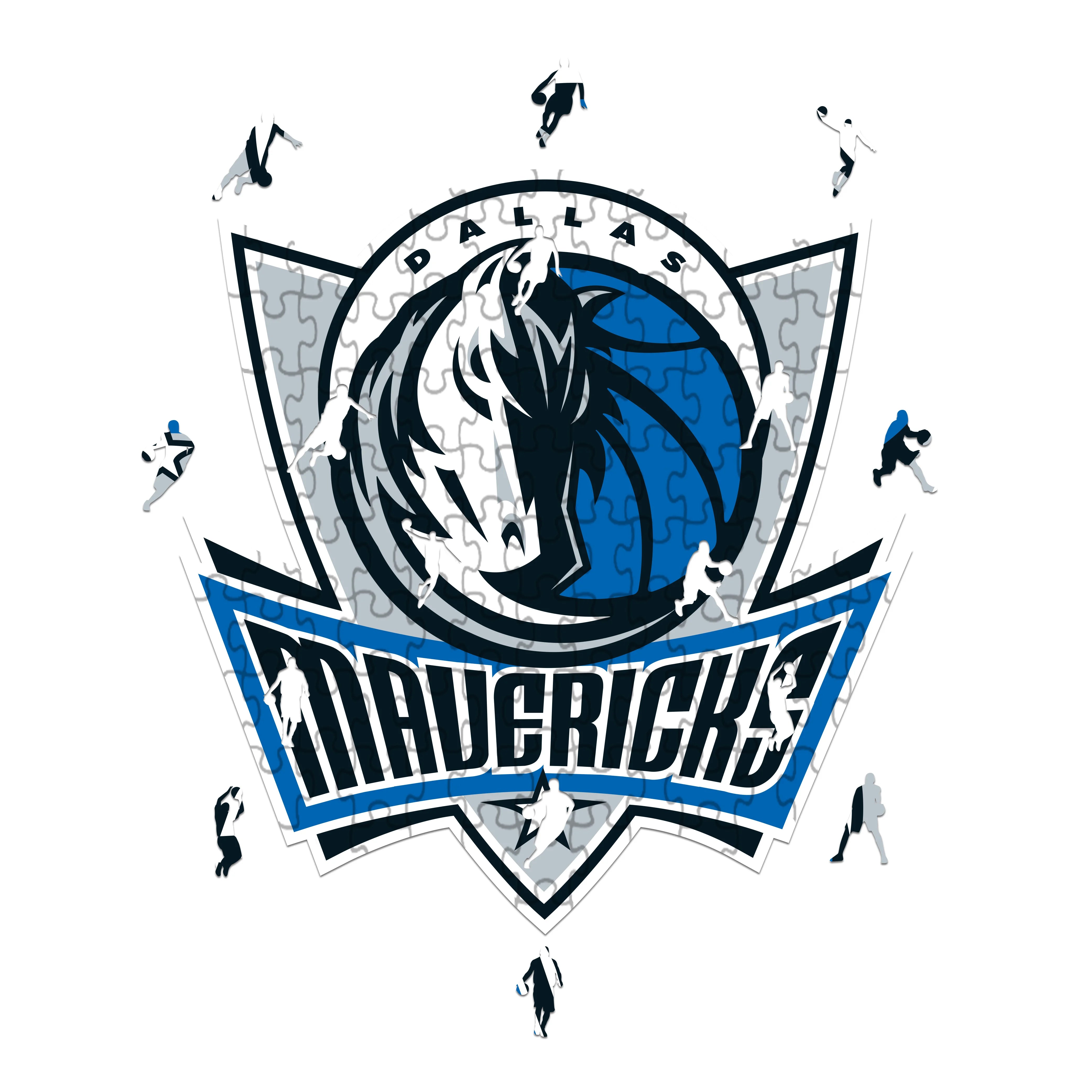 Dallas Mavericks Logo - Holzpuzzle