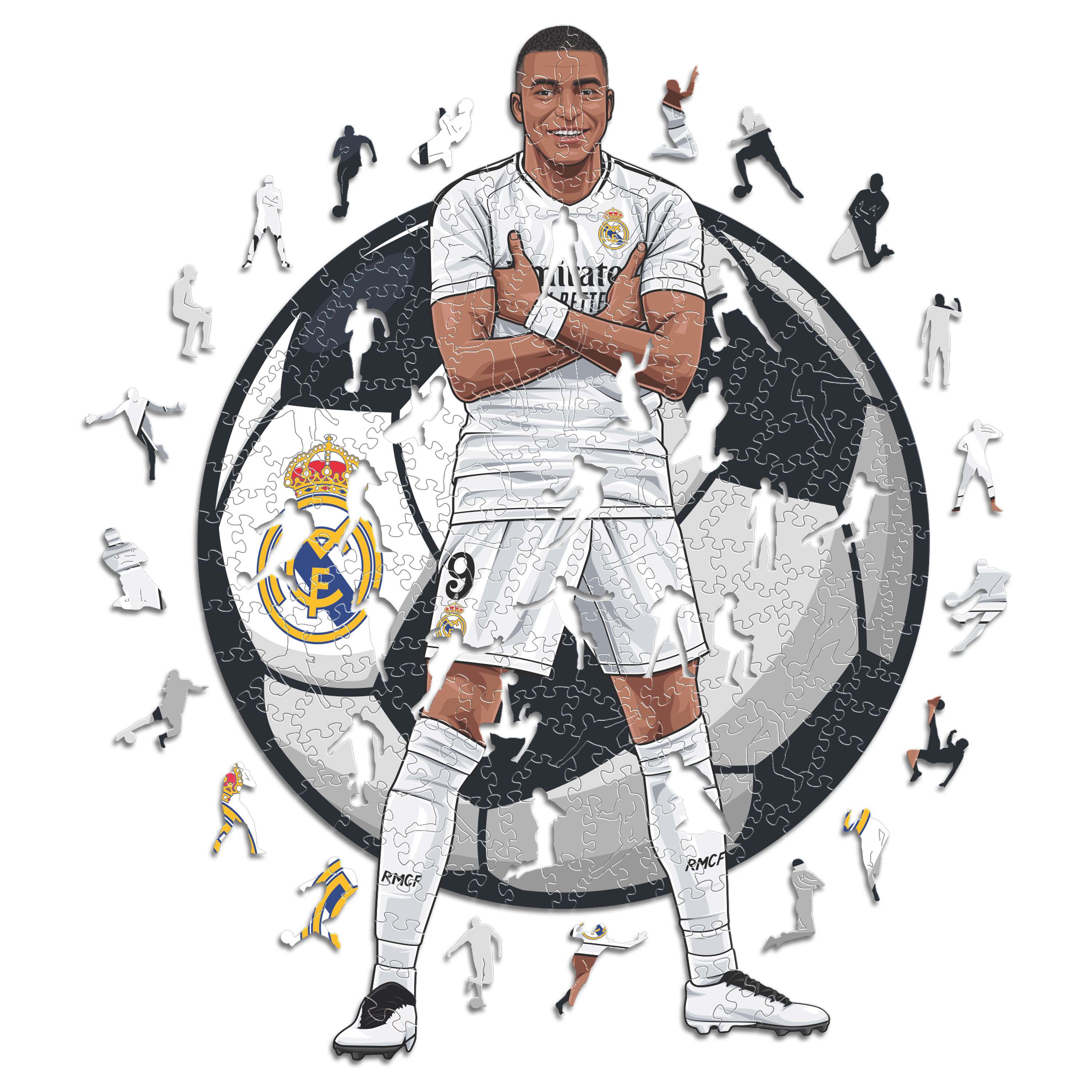 Kylian Mbappe Madrid - Fíoróg Adhmaid