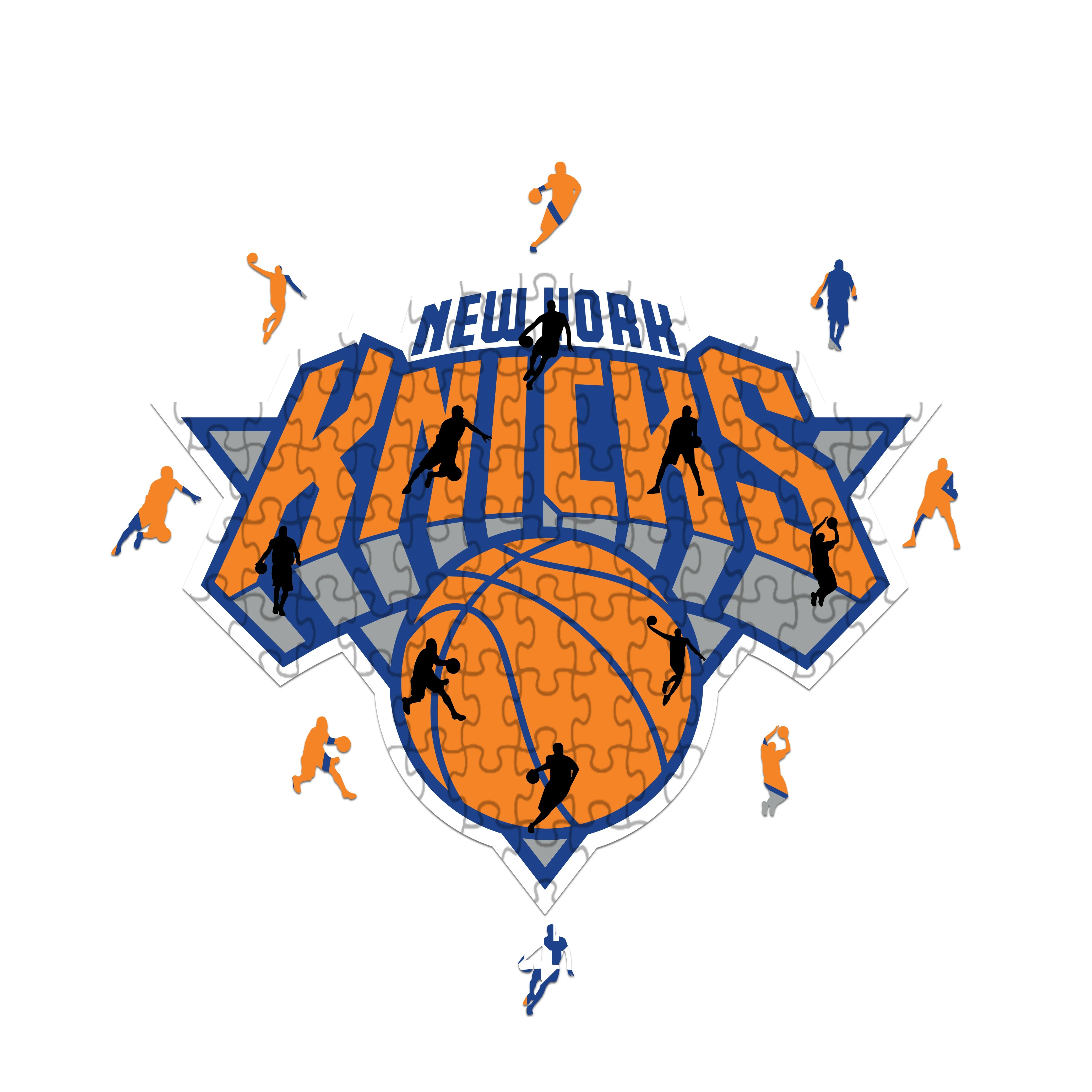 New York Knicks Logo - Holzpuzzle