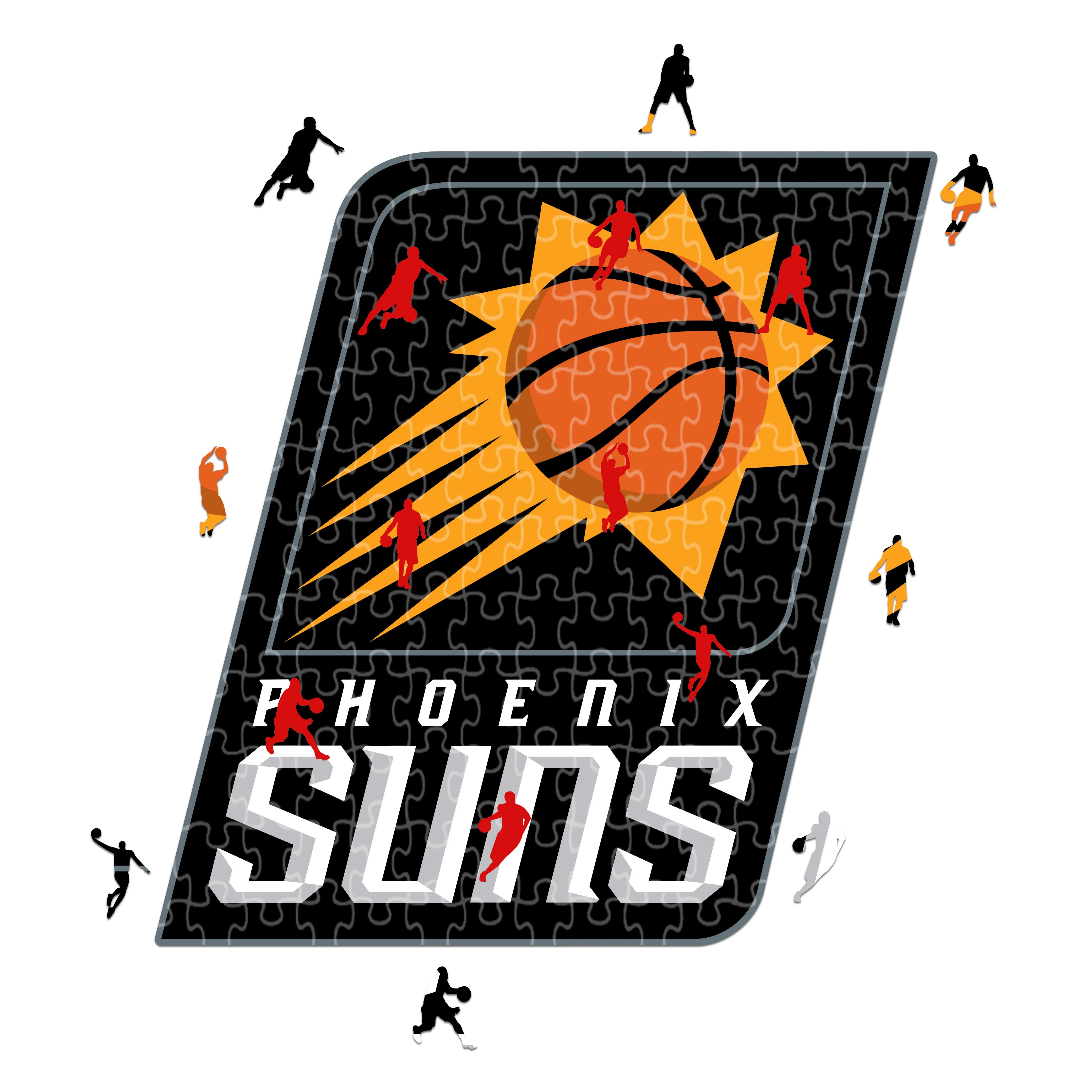 Phoenix Suns Logo - Holzpuzzle