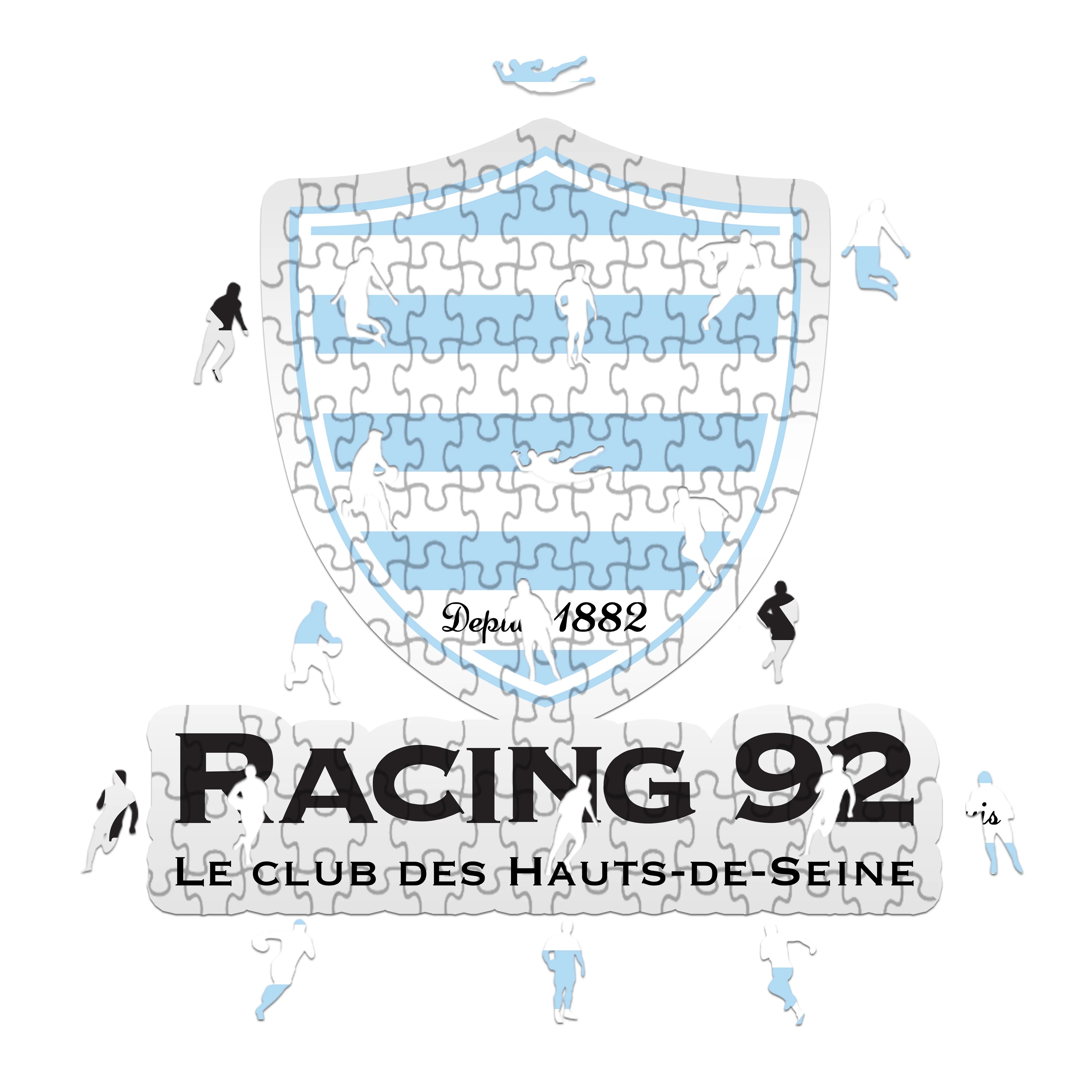 Racing 92 Logo - Wooden Puzzle