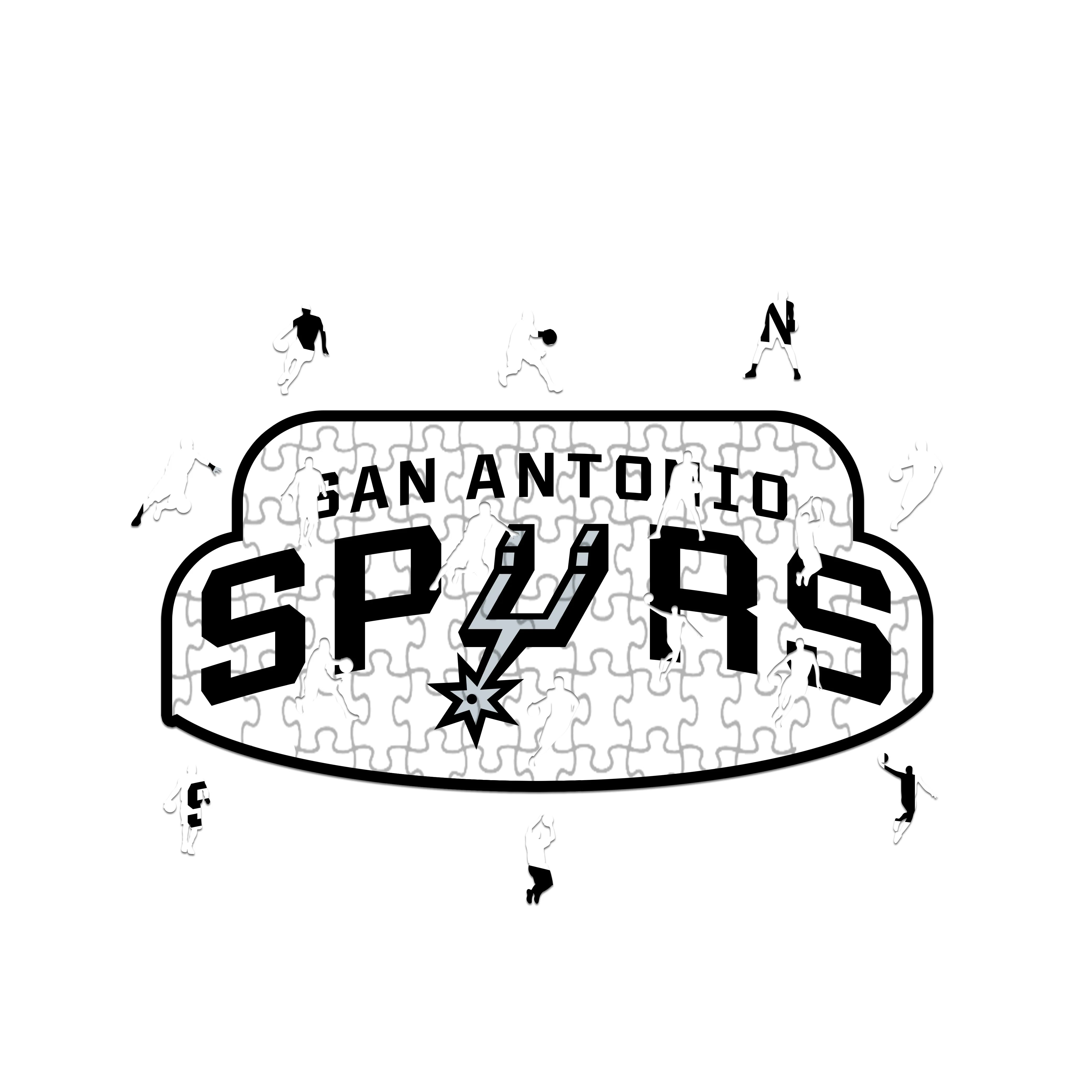 Lógó San Antonio Spurs - Fíoróg Adhmaid