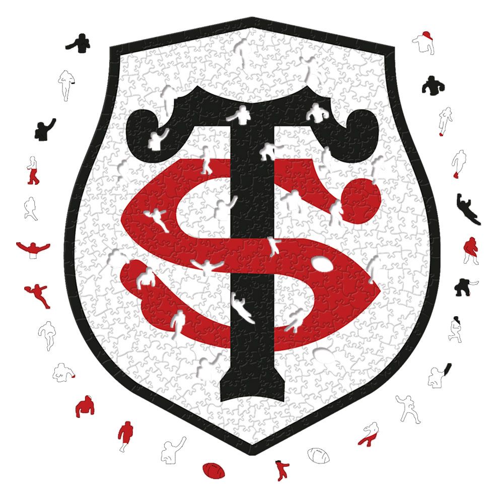 Stade Toulousain Logo – Holzpuzzle