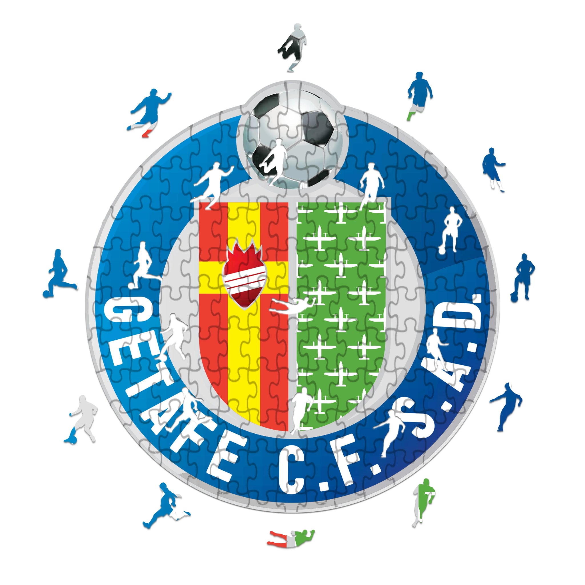 Getafe Logo - Wooden Puzzle