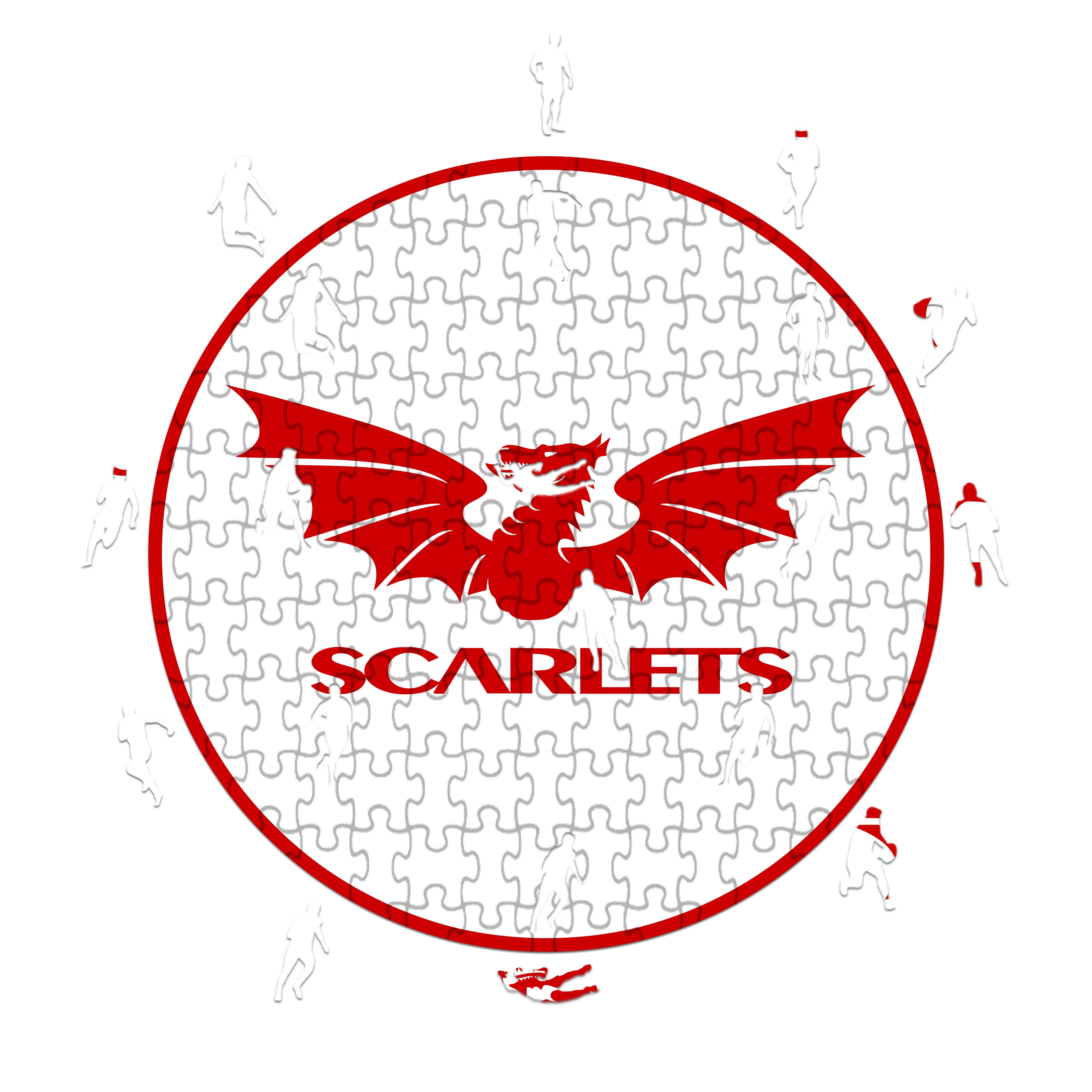 Scarlets Logo - Holzpuzzle