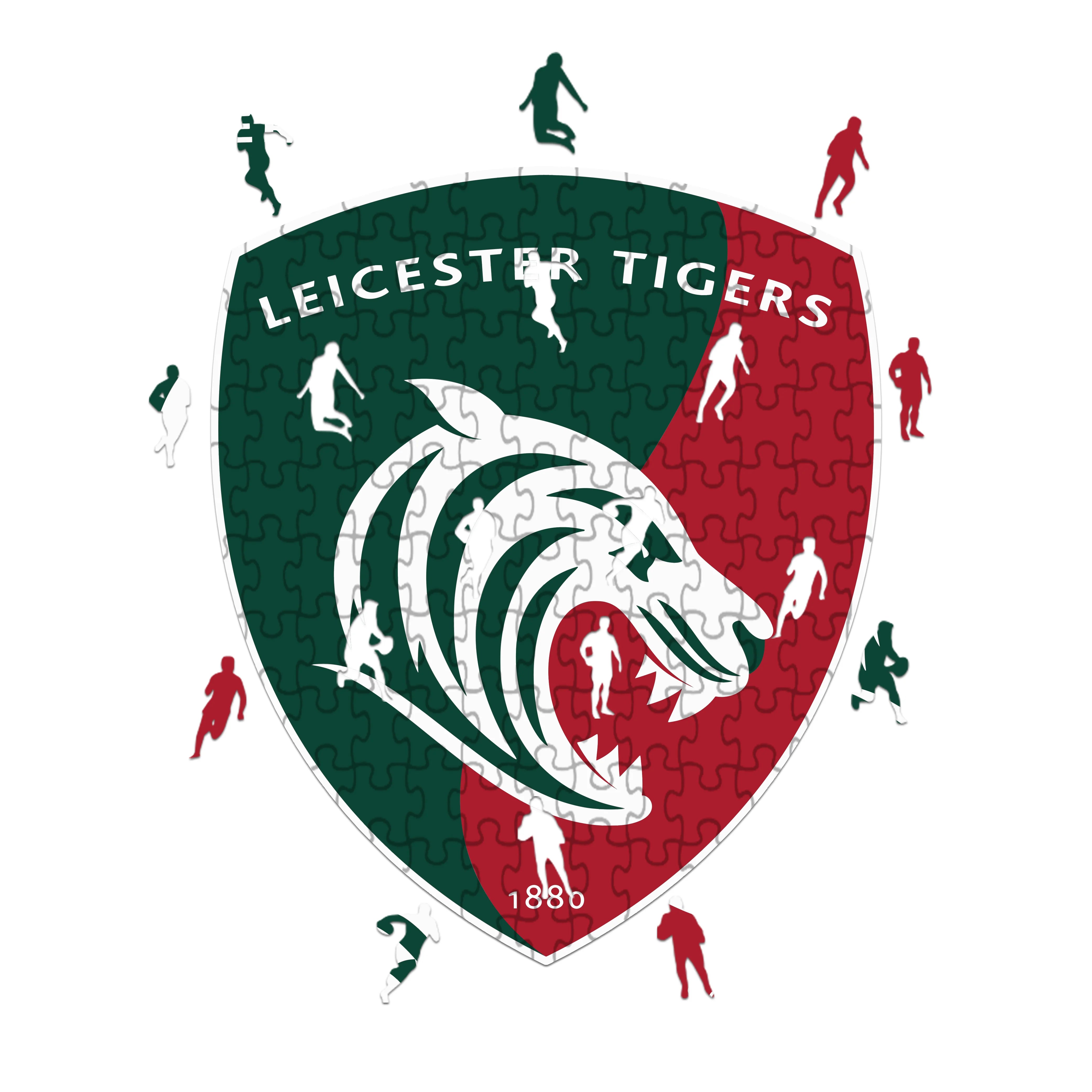 Leicester Tigers Logo - Wooden Puzzle