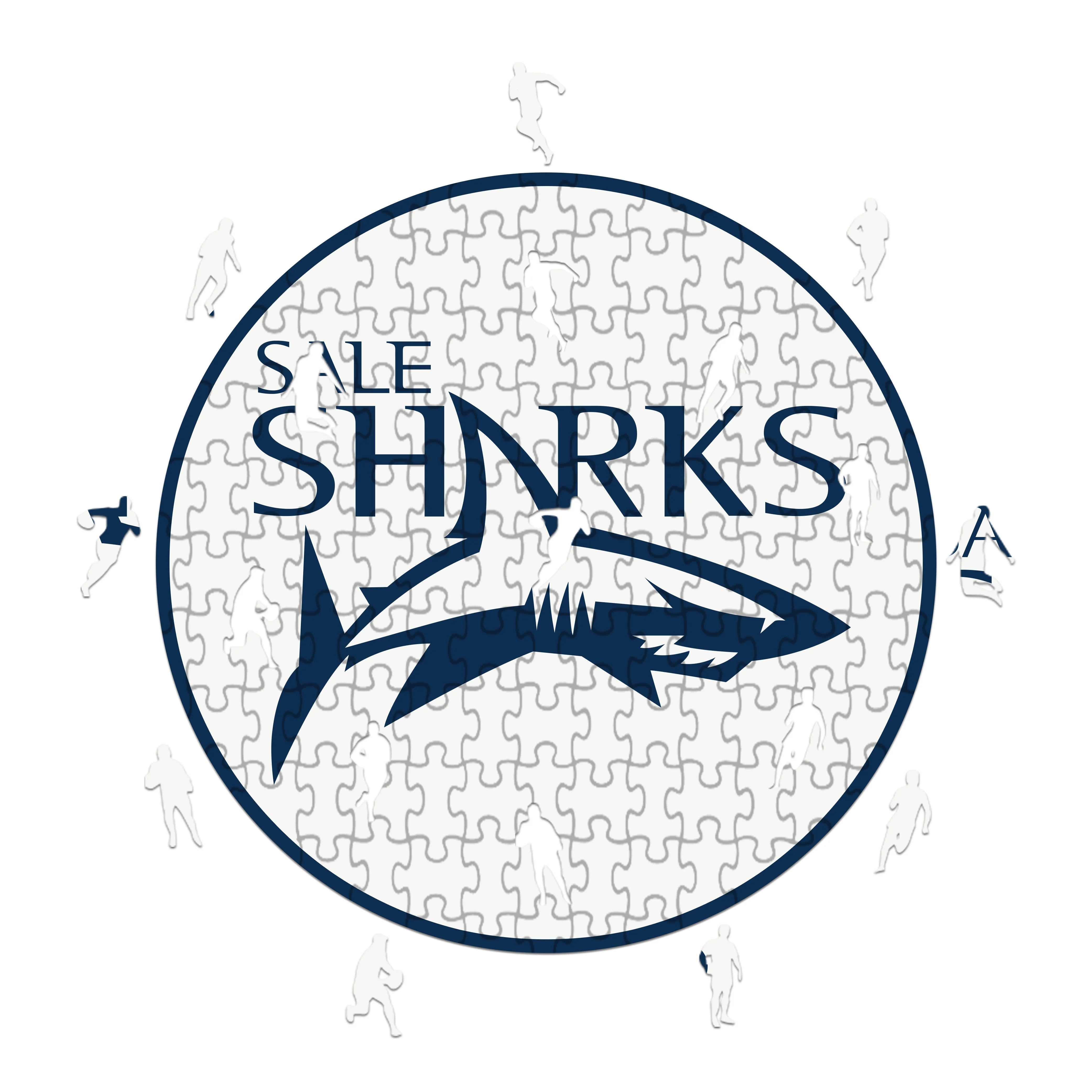 Ausverkauf Sharks Logo - Holzpuzzle